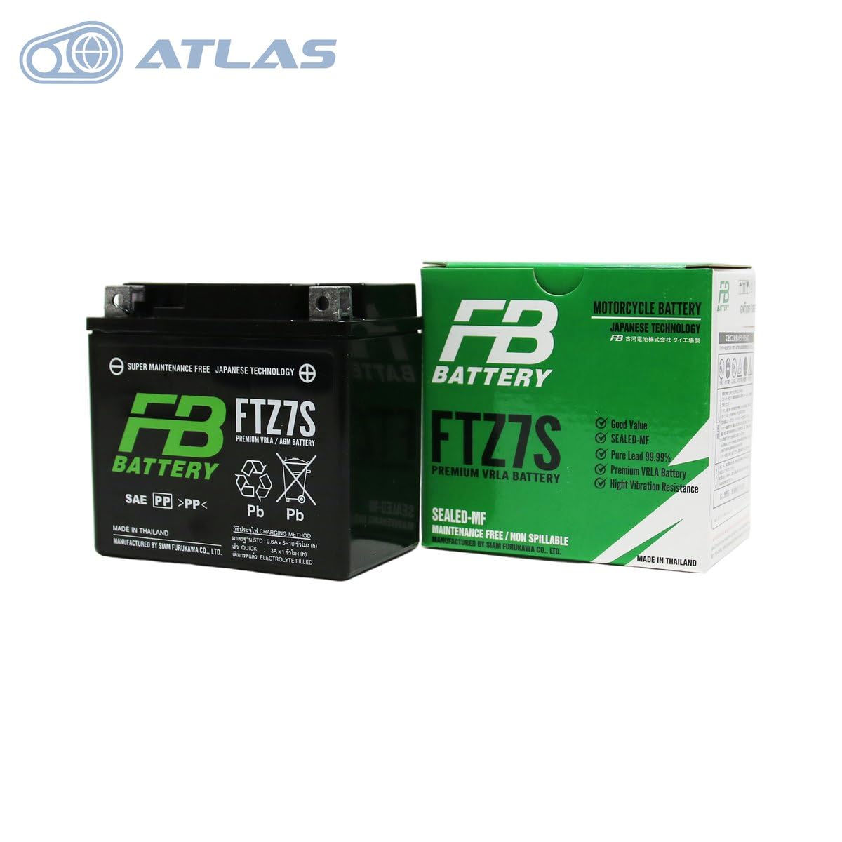 Amazon | タイ古河電池 FURUKAWA BATTERY FTZ7S 初期充電済み メーカー 