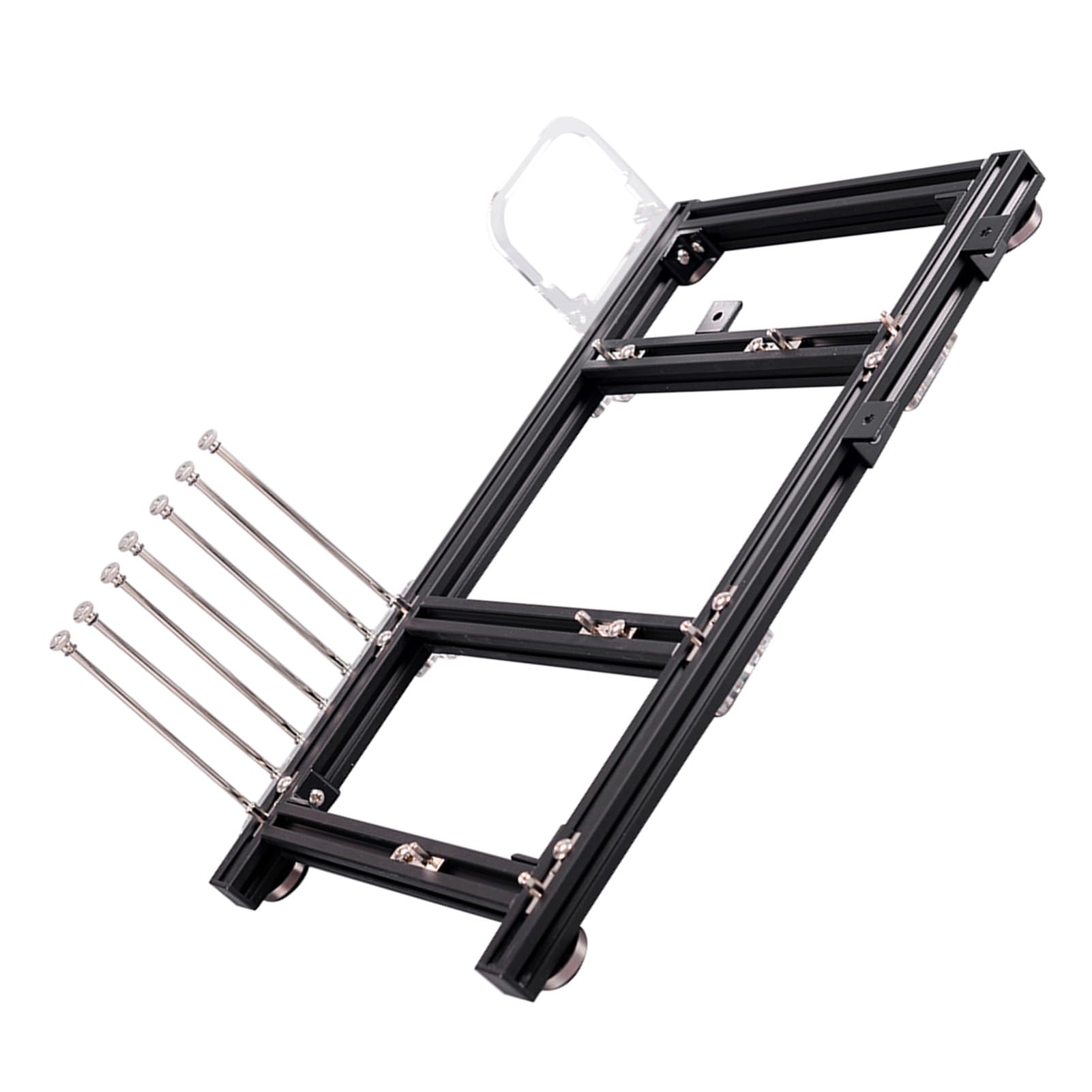 Generic Obudowa Komputera ATX DIY Otwarta Rama Stop Aluminium Lekka Platforma Testowa do Podkręcania Czarna