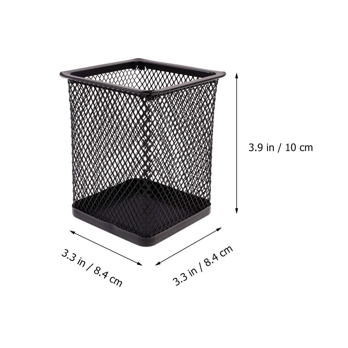 Operitacx 6pezzi Porta Penne Rete Organizer Per Scrivania Creativo Nero Per Casa e Ufficio Contenitore Hollow Per Penne Per Studenti e Uffici