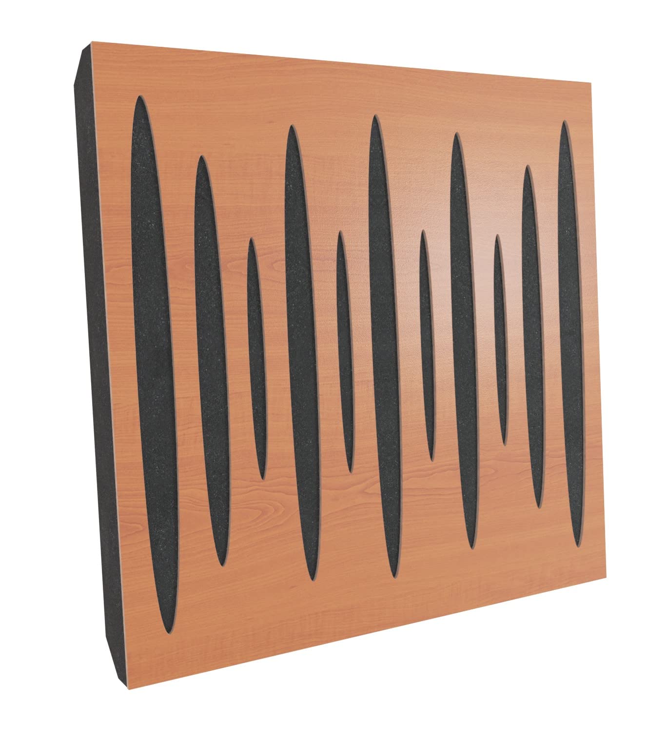 TONOR Lot De 4 Mousse Acoustique, 120x60x0.9 Cm Panneau Acoustique Mural, Panneaux Acoustiques Auto-adhésifs Pour L'absorption De L'écho Pour Les Studios D'enregistrement, La Maison, Les Bureaux, Noir