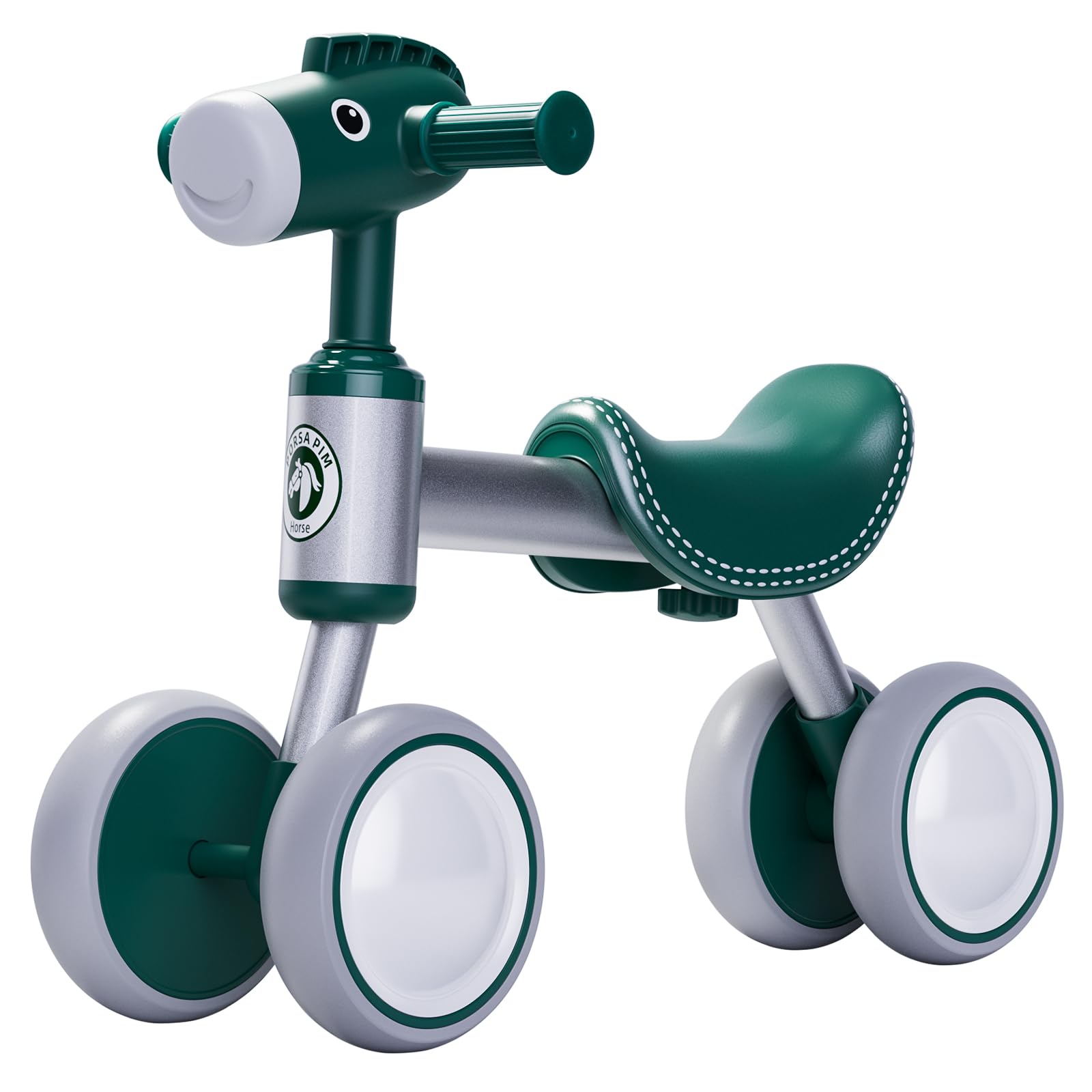 Baby Balance Bike for 1-2 Year Old Boy Girl, Balance Bike for 12-24 Months 4 Wheels Toddler Balance Bike, Baby Bike 1+ Years Toy First Birthday Gifts