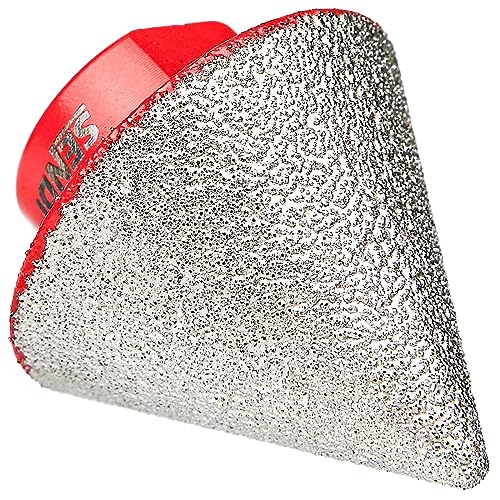 Fresa Conica Diamantada SENDI 2-38MM - Broca Conica Diamantada Cono de Diamante para Alinear y Agrandar Agujeros en Azulejos de Gres Porcelanico, Ceramico y Tambien en Piedra Natural.