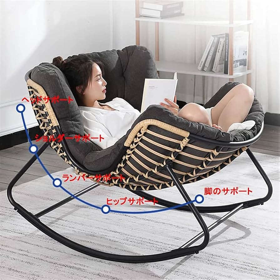 ラタンラウンジチェア　クッション付き　誤って削除してしまいました。再出品 新品 送料無料 回転座椅子 ラタン リバーシブルクッション付き