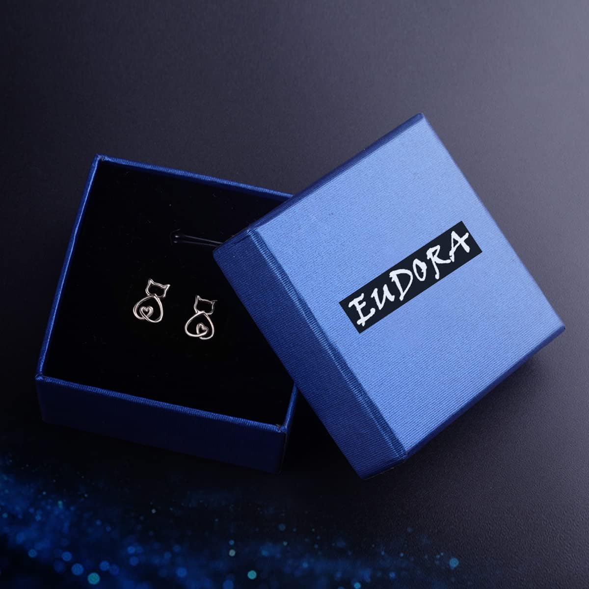 EUDORA Cute Dog Cat Earrings S925 Sterling Silver Fun Corgi Stud kitten Earrings Jewelry Gifts for Women Dogs Cats Lovers Dog Cat Mom - Image 8