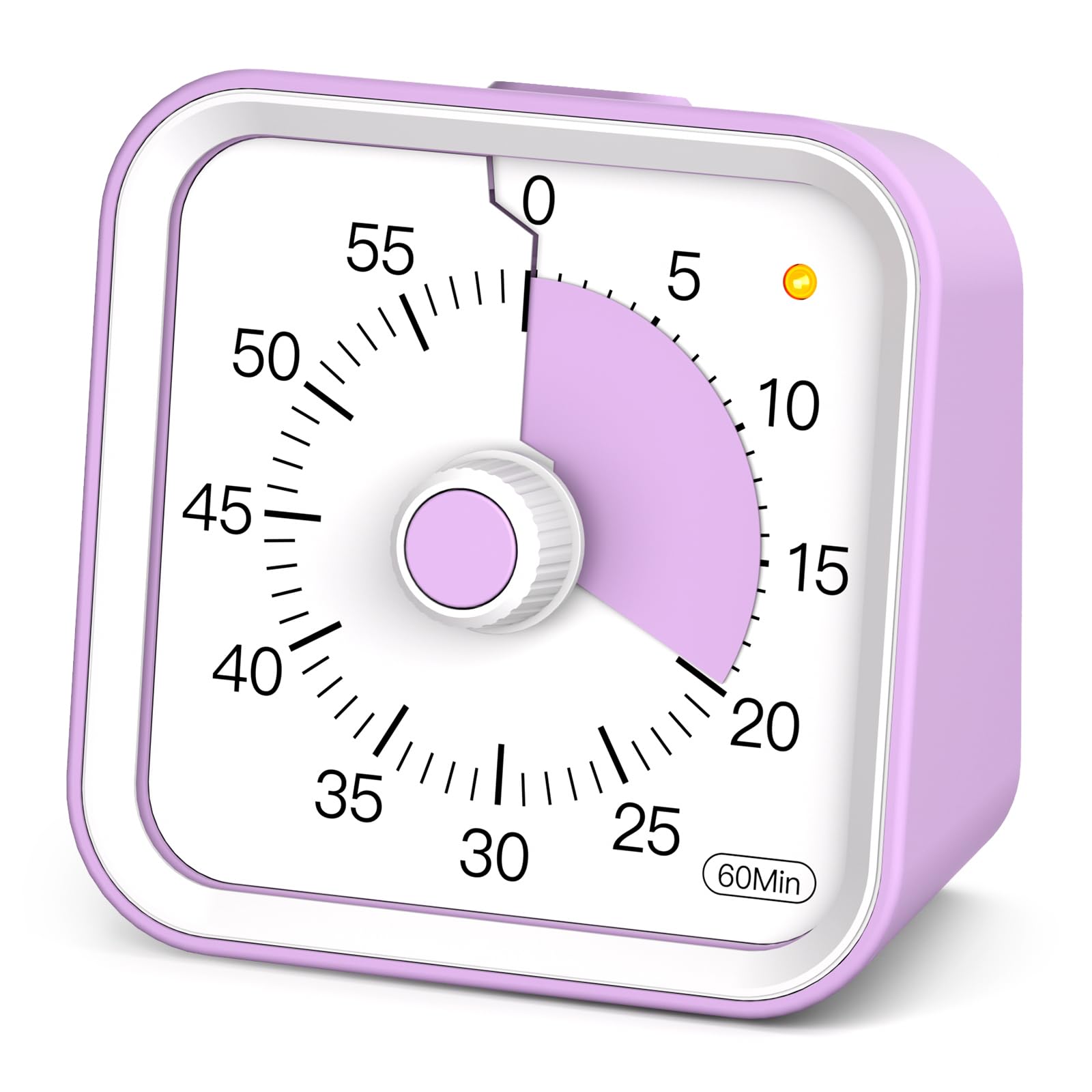Infpokid Purple Visual Timer For Kids With Pause Function, 60 Minute Countdown Timer For Kids Desk Study, Teaching, Kitchen Cooking, Office Meetings, Time Management For Adhd (Purple)