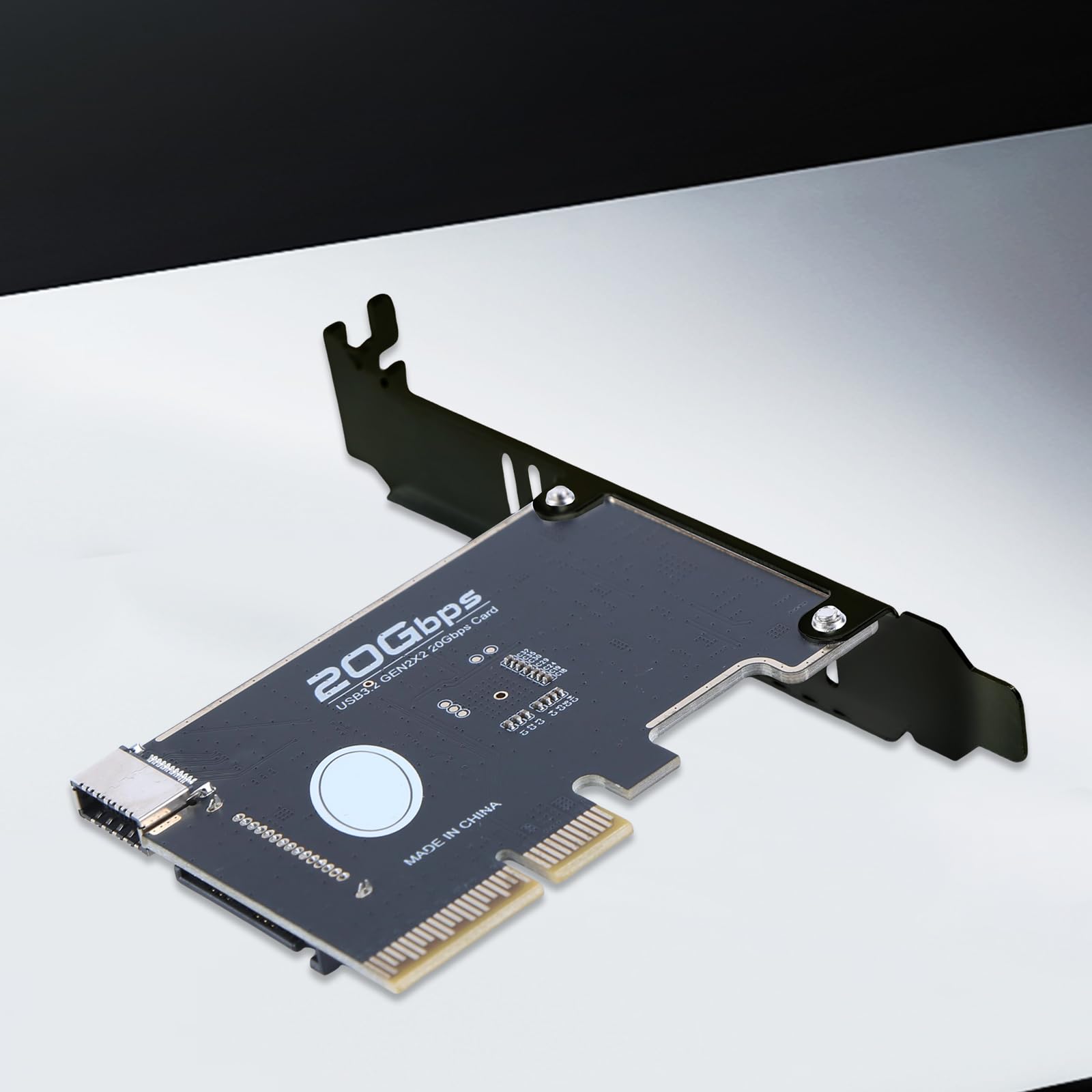 Karta rozszerzeń PCIE na typ E, układ ASM3242, adapter panelu przedniego USB 3.2 GEN2, 20 GB