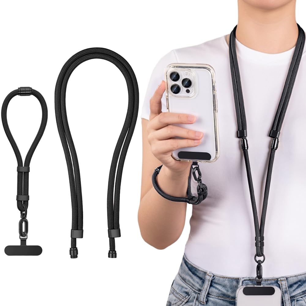 Amazon.co.jp: [Jazolmky] 3IN1 スマホストラップ 斜めがけ 首掛け