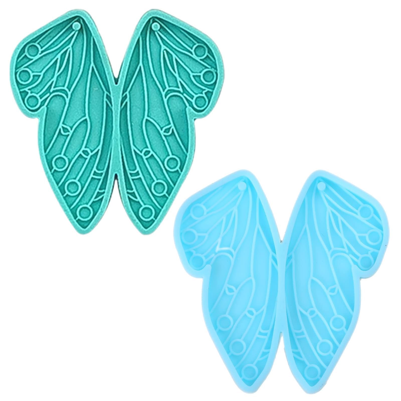 Wylzlkx Girls Green Earrings Silicone Mould Epoxy Resin Mold Ear Studs Dangle Casting Fashion Jewelry Making Tools For