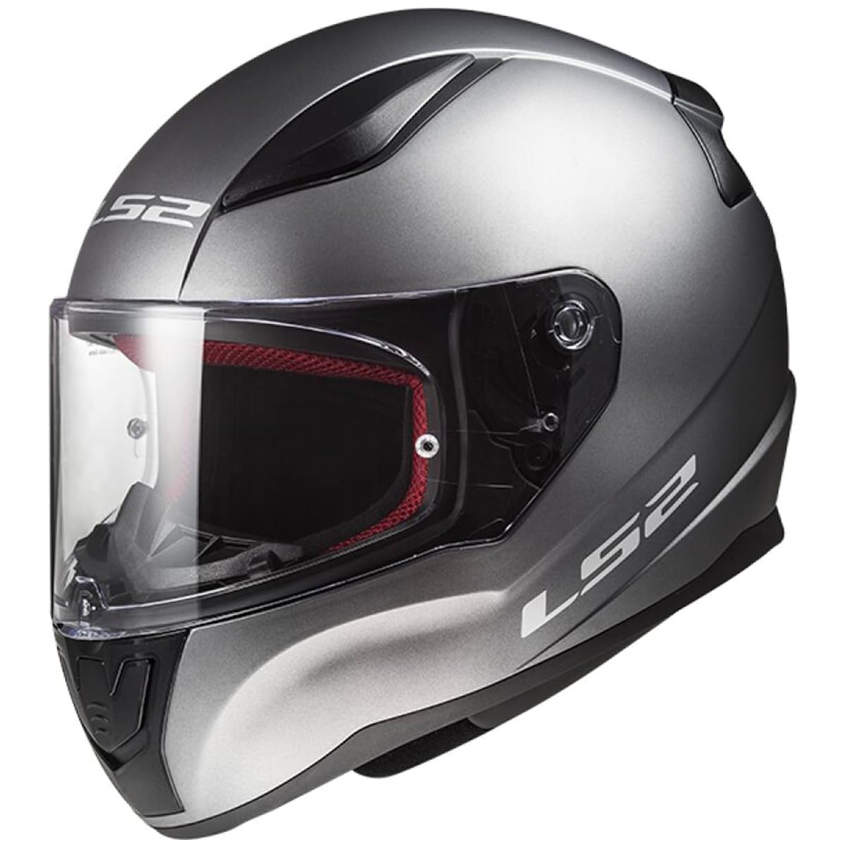 LS2 Rapid II Solid Matt Titanium - Casco Integral Moto Unisex Adulto