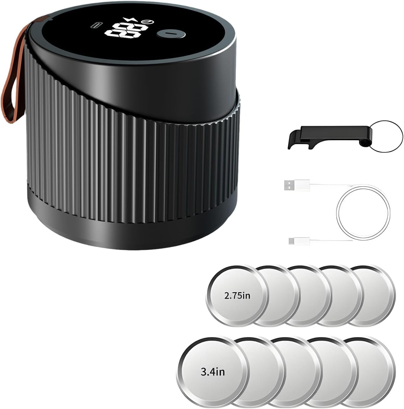 Pompe à vide pour bocaux Mason avec puissance d'aspiration 75 kPa