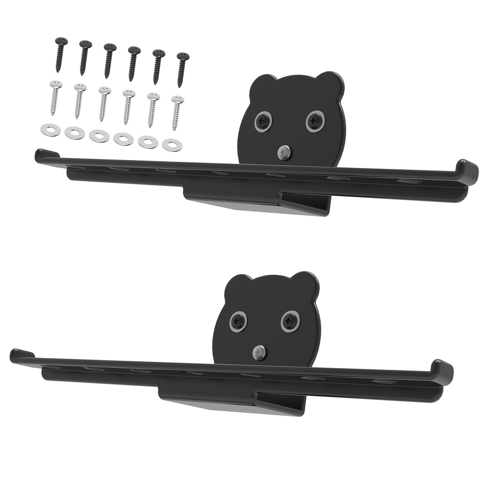 Piceioep Easy Install Wall Bracket for Heavy Garden Tools Chainsaws Blowers Modifiable Fasteners Rubber Coating Storage Answer Showerer Holder