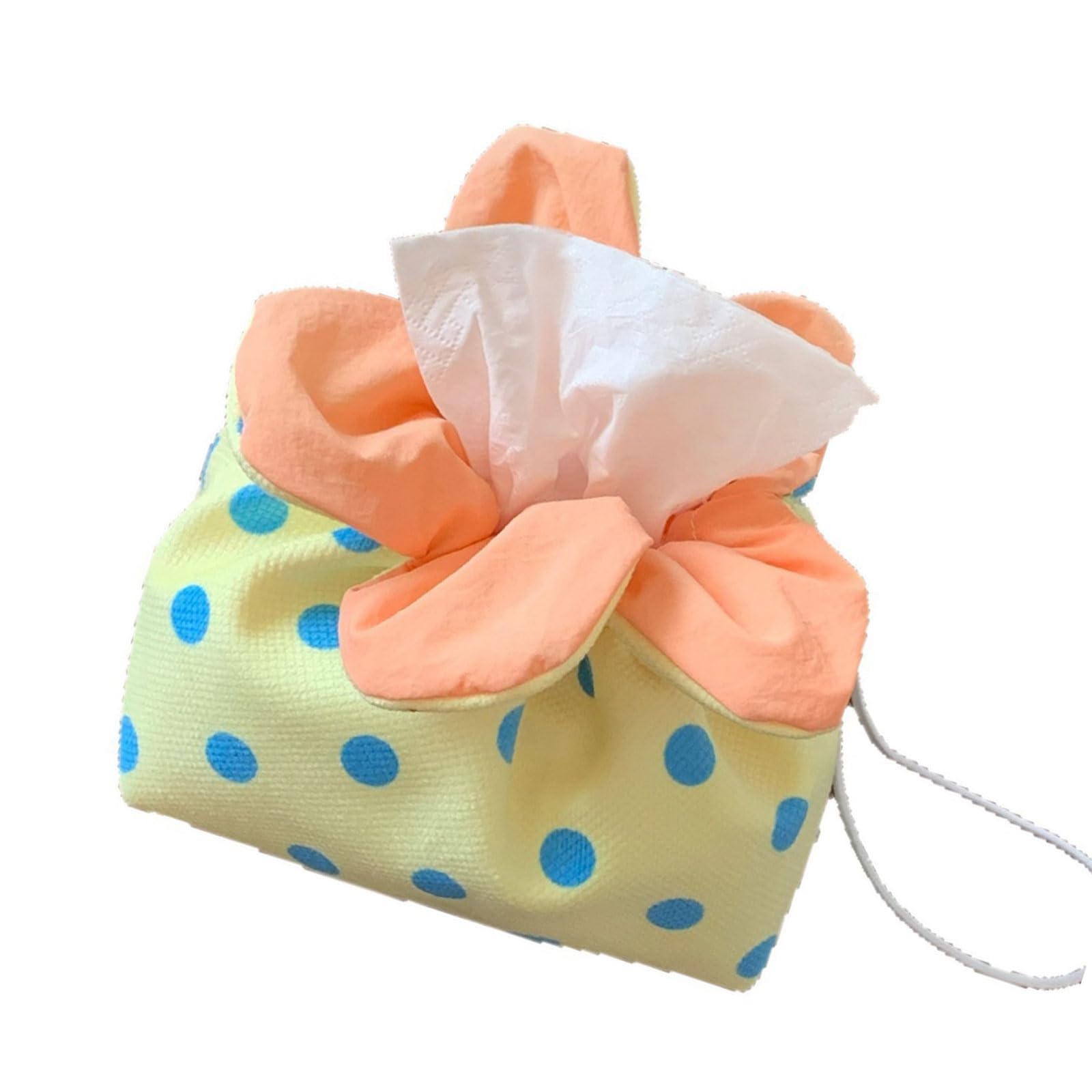COOLHOOD Paper Towel Container for Desk and Household Use Stylish Flower Shaped Cloth Tissue Dispenser Decorative Tissue Dispenser
