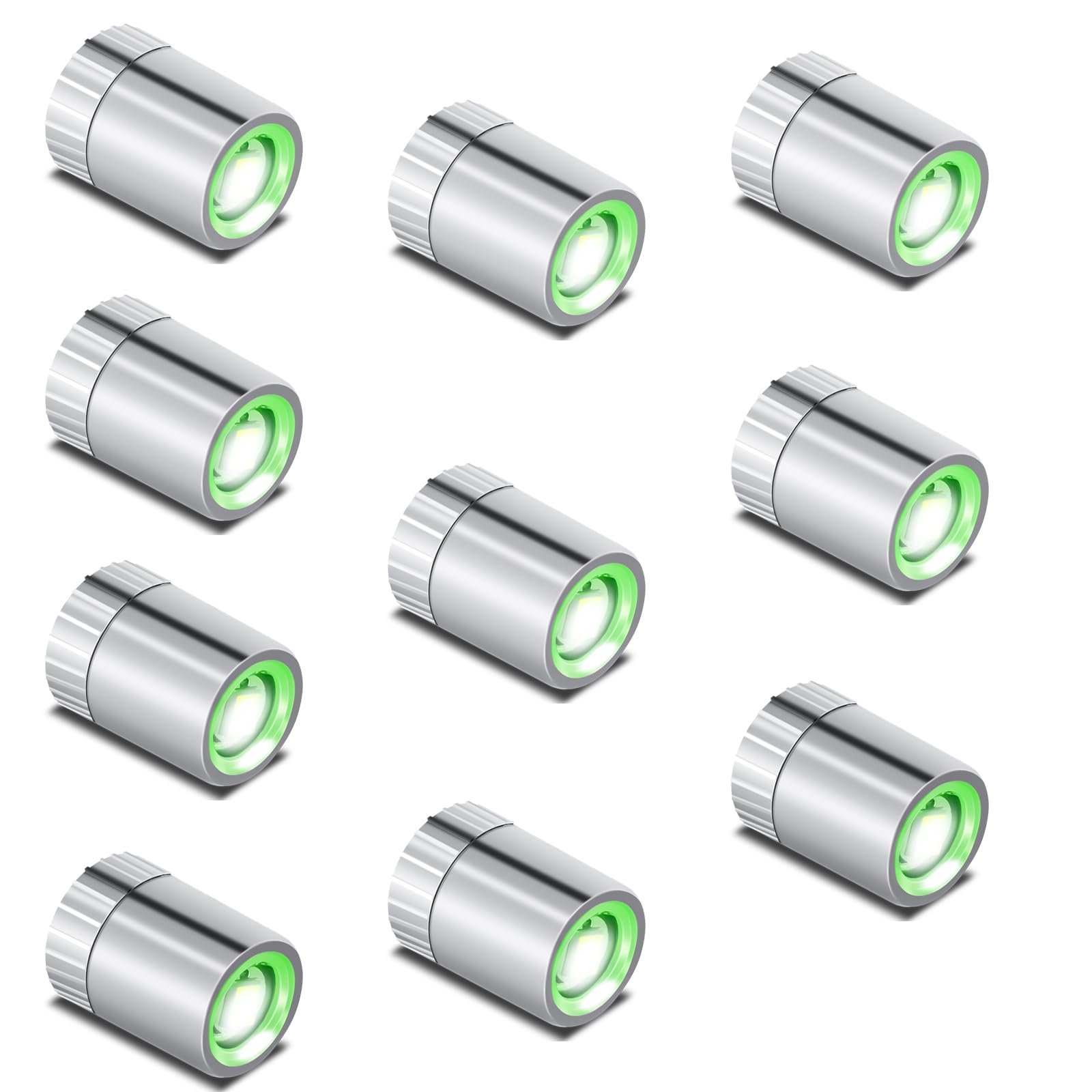 Mini LED Lights, 10 PCS Small Spotlight Battery Operated Tiny SMD Lamp for DIY Craft &amp; Creative Decor. Perfect for Miniatures, Displays, and Custom Projects (Green)