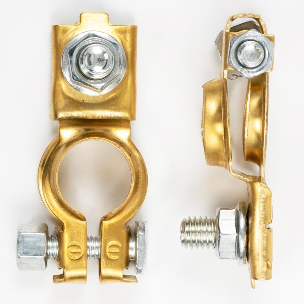 Auto-accuklem Zuiver Koper 1000a Auto-acculaderklemmen 2 STUKS Power Replacement Battery Alligator Clips Jumper Cable Clamps Welder Clips For Car Automotive Vehicle Boat