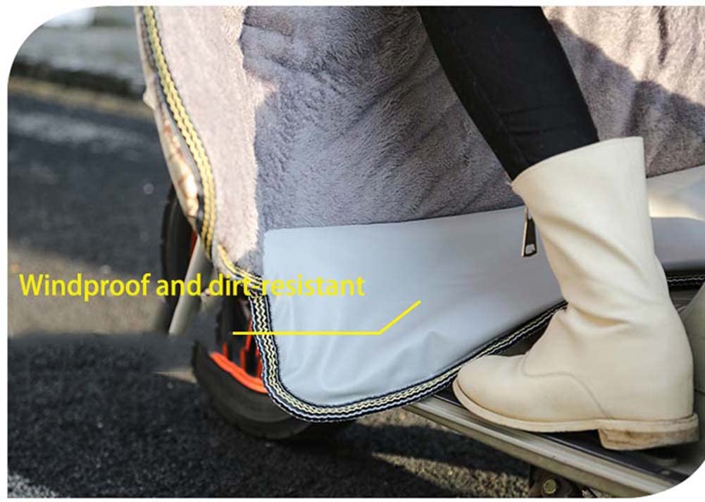 Couvre-Jambes de Scooter avec Manchon de Guidon, Couvre-Genoux imperméable et Coupe-Vent, Tablier Universel pour Voiture électrique/vélo/Tricycle (B)