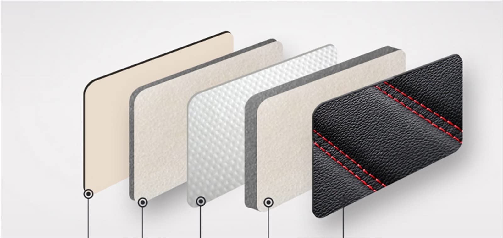 WILSEM Housse De Siège De Voiture 5 Places Accessoires De Voiture Intérieur Décoratif Housses De Siège Avant Et Arrière pour Dodge pour Caravane Coussins Siège (Color : Black Red 5 Seat 1)