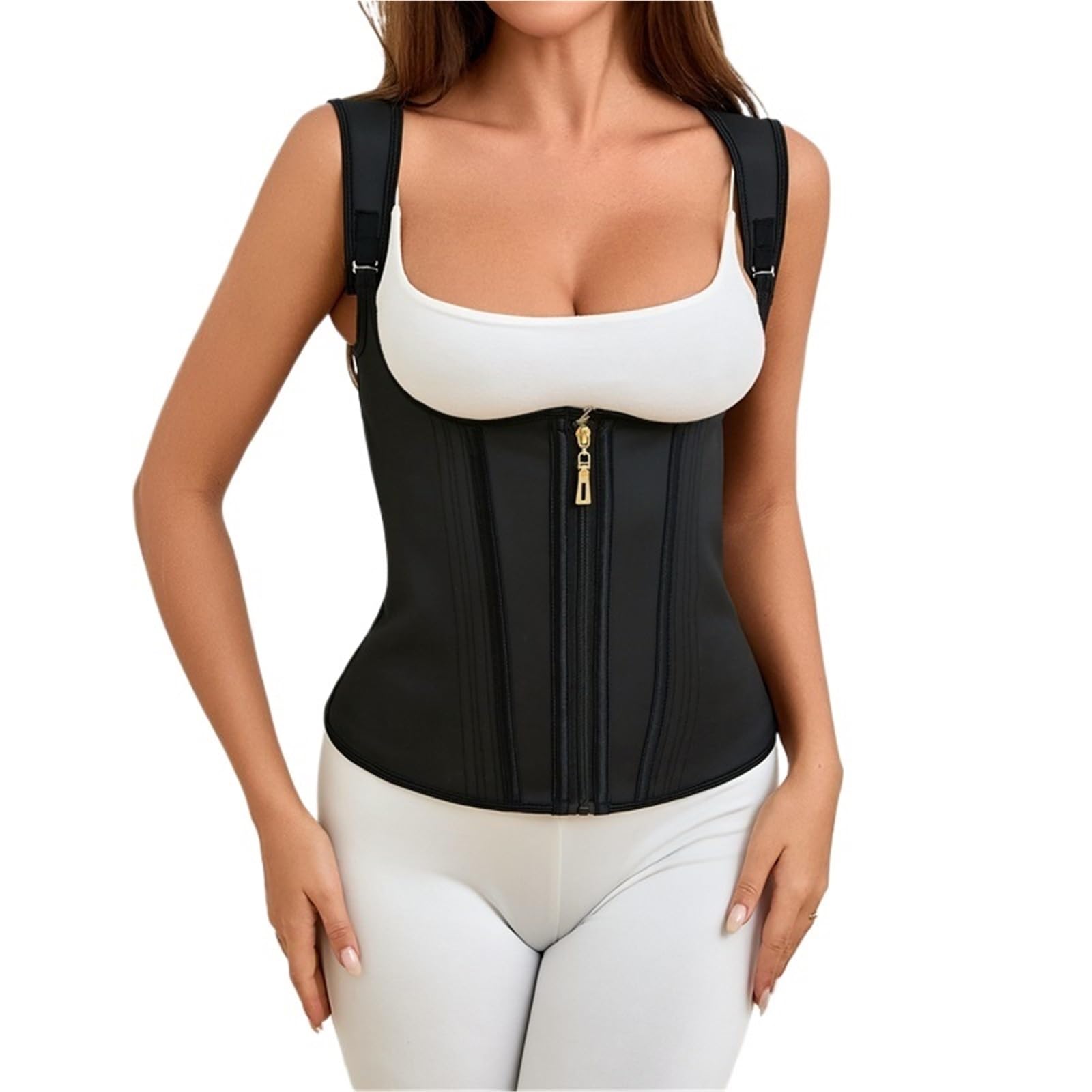 Fascia Addominale Dimagrante Guaine snellenti, Gilet Modellante, Corsetto, Cintura, Body Shaper, Maglietta da Allenamento Rosa per Addominali
