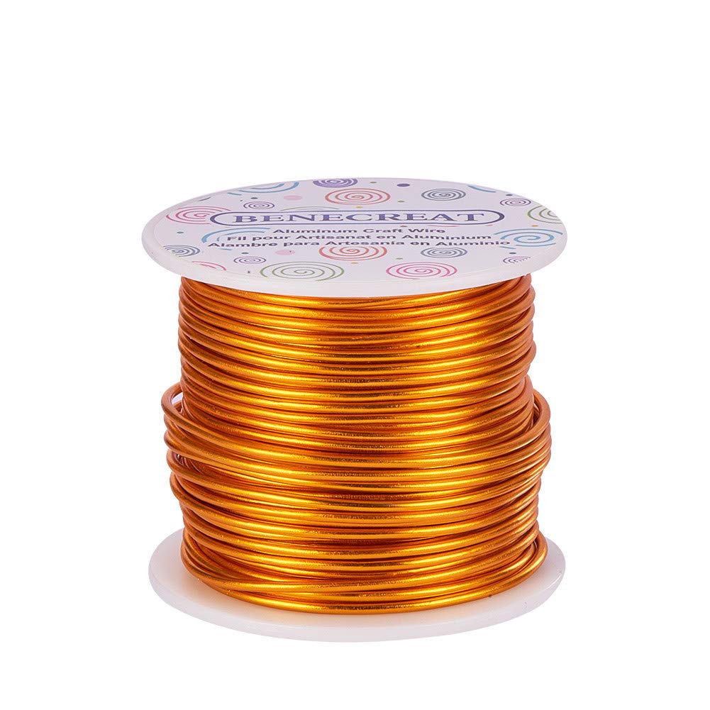 Benecreat 9 Calibre  3 Mm  Alambre De Aluminio 82 Pi  25 M  Alambre Para Manualidades De Joyeria Para Arboles Bonsai Floral Artesania Haciendo