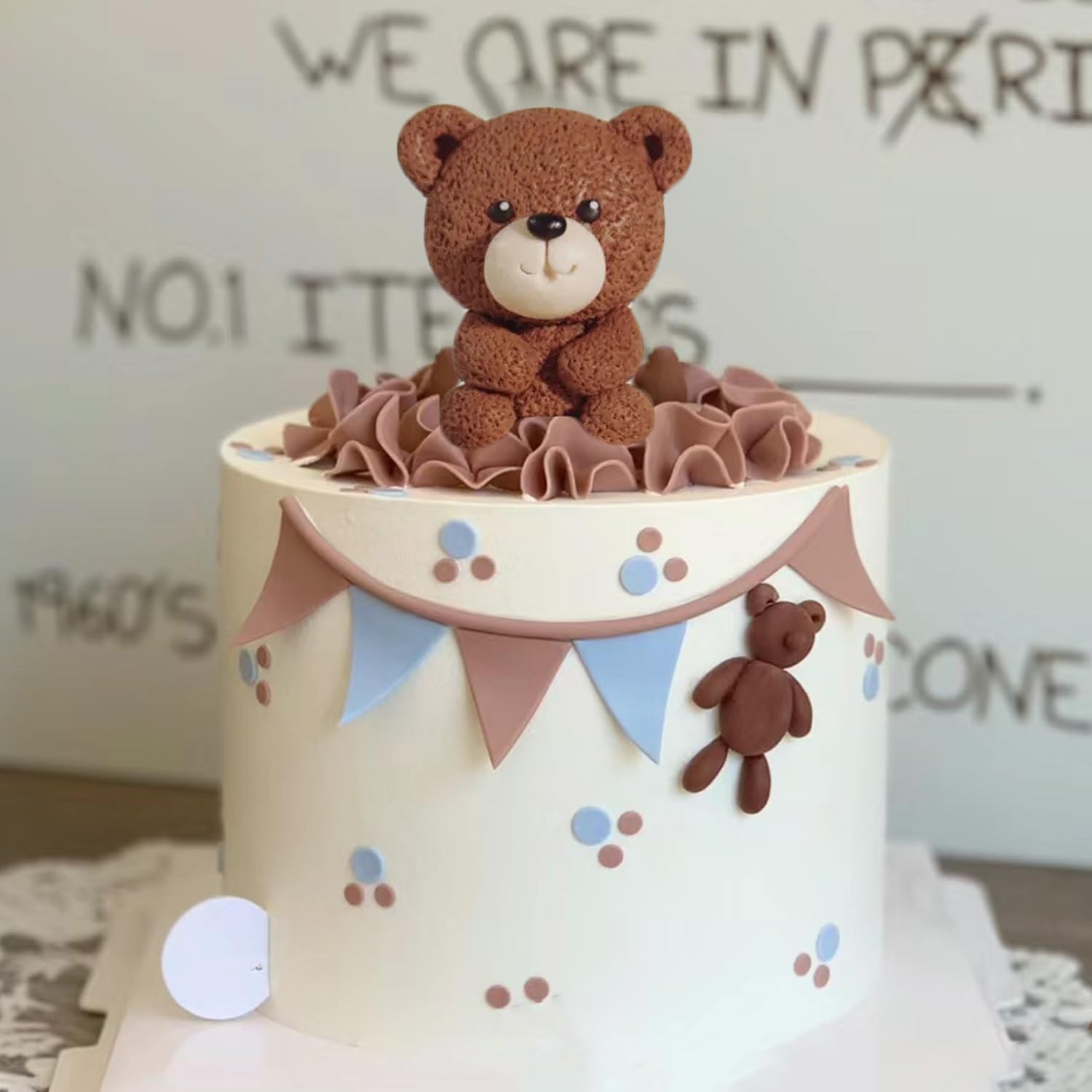 Moldes de silicona para fondant, con diseño de oso, caramelo, chocolate, para decoración de pasteles de azúcar, cupcakes, pasta de goma, arcilla polimérica