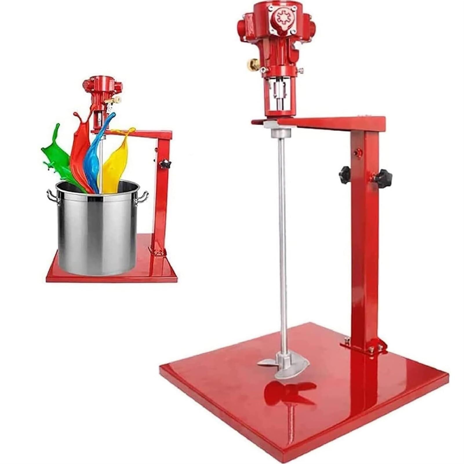 Pneumatic Paint Mixer Lift Mixer, Paint Stirring Machine with Stand, Desktop Air Agitator, for Paint Dye Hydrosol Mixing Machine