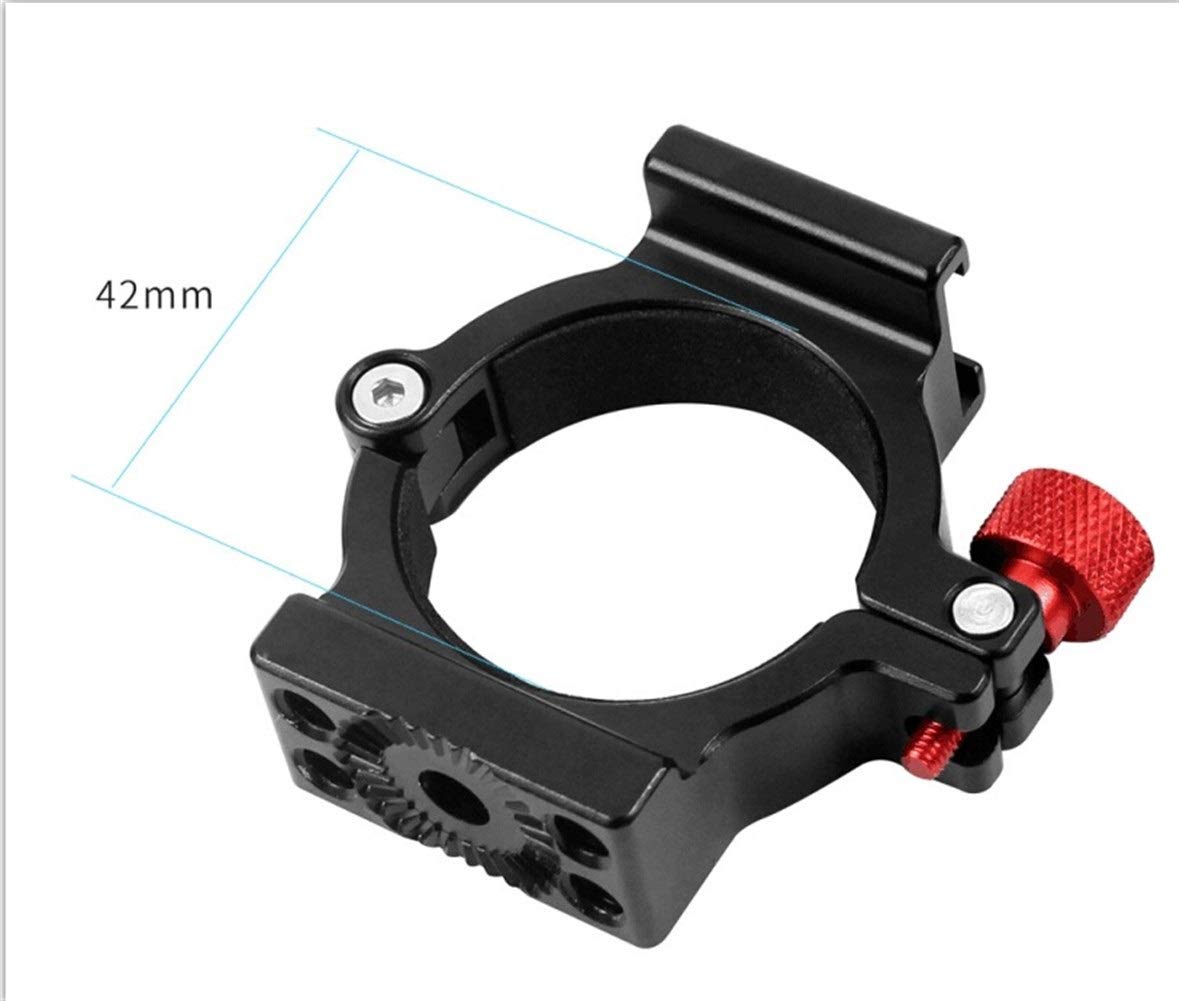 4-ringowy adapter gorącej stopki Pierścień mocujący mikrofon z adapterem Magic Arm Mount do Zhiyun Smooth 4 Gimbal z uchwytem do akcesoriów do lustrzanek cyfrowych Akcesoria (kolor: Glod)
