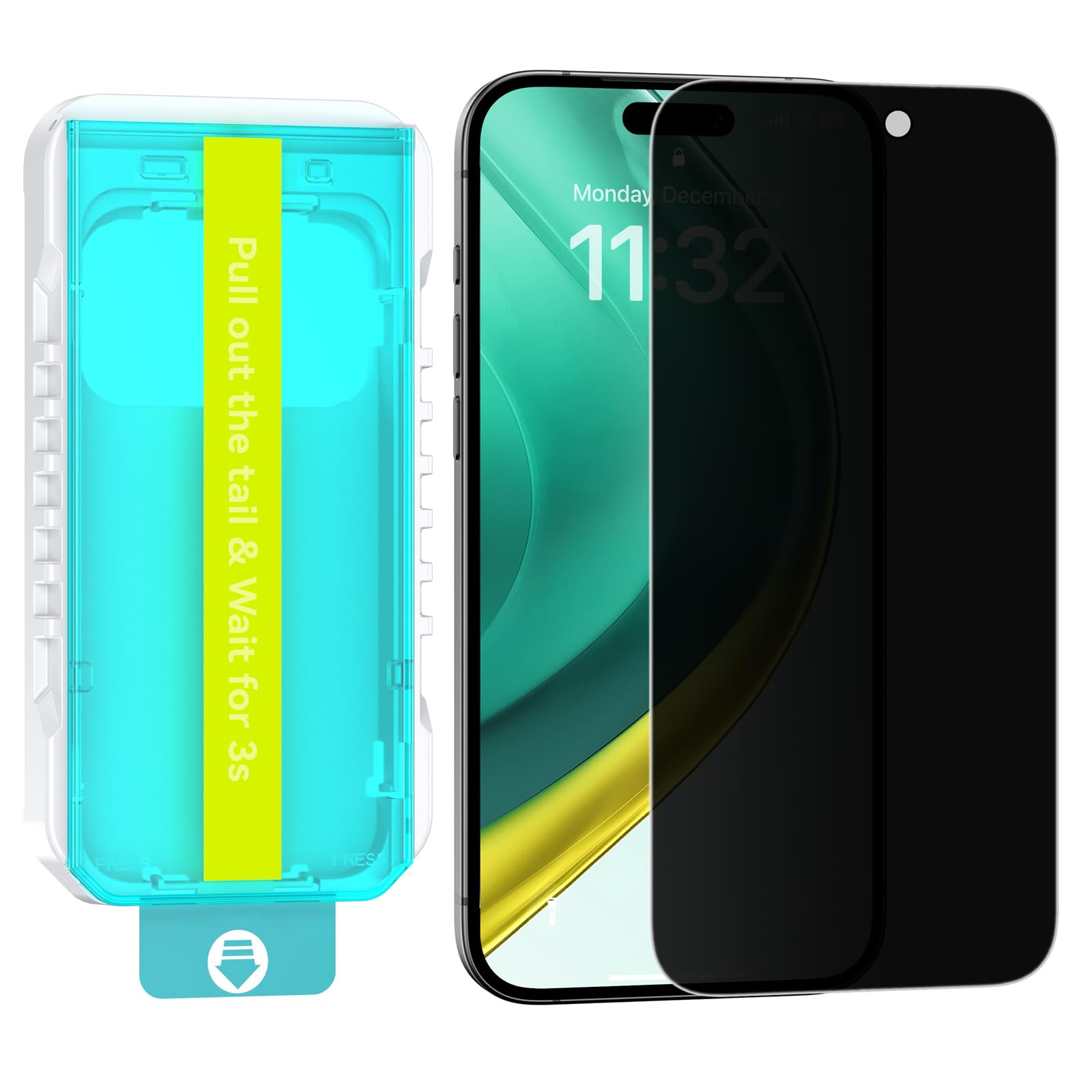 Mothca 3 Stück Sichtschutz für iPhone 17 Pro Max/ 16 Pro Max, 23° Blickschutz Schutzfolie, 9H Härte