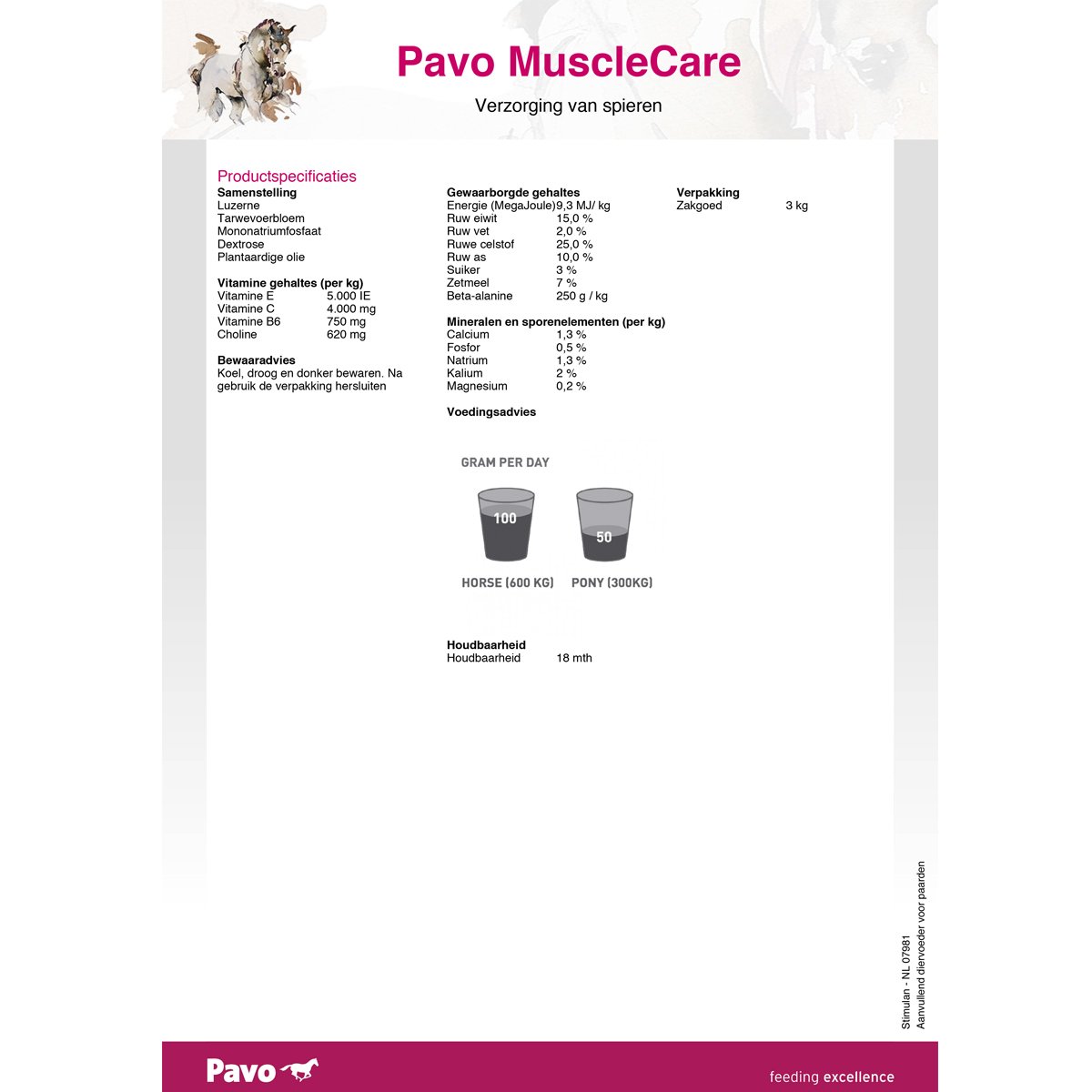 Unbekannt Pavo - MuscleCare - Für die Versorgung der Muskulatur