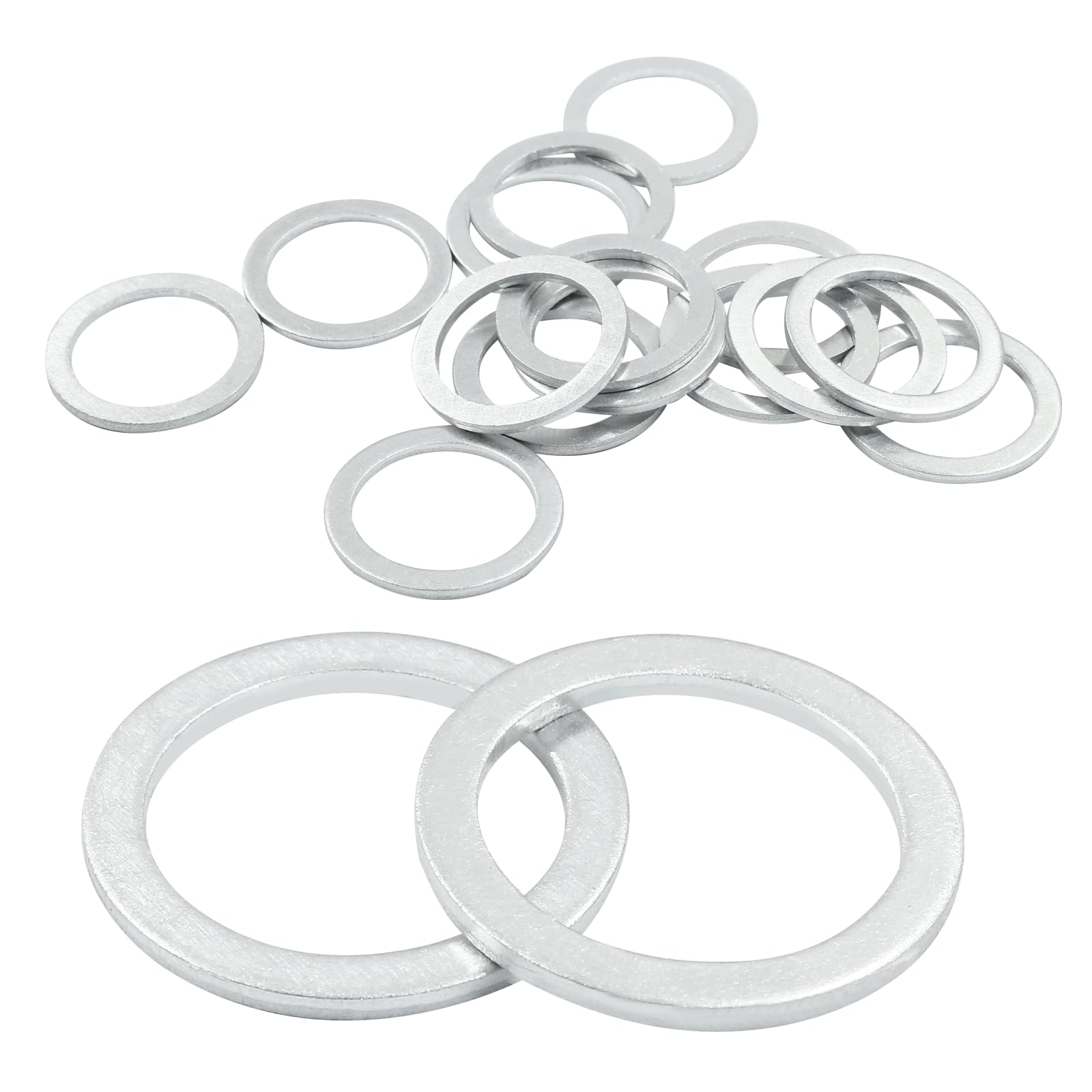 Amazon.com: Coufce 15pcs Oil Drain Plug Washer Gasket Aluminum