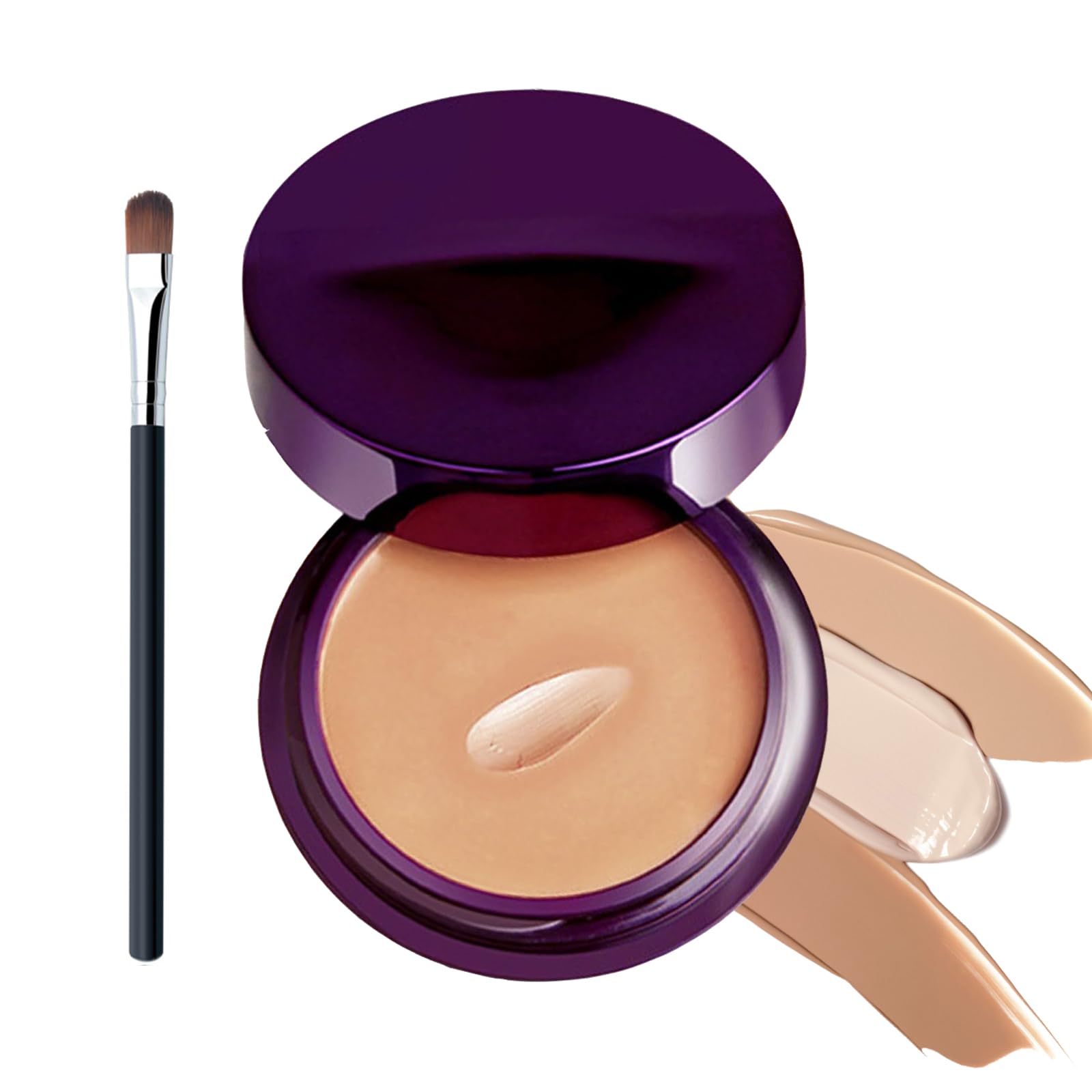Evanesce Soft Matte Cream Concealer,Evanesce Soft Matte Cream Concealer,Full Coverage, Covers Scars, Blemishes, And Tattoos Full Coverage (Dark Skin)