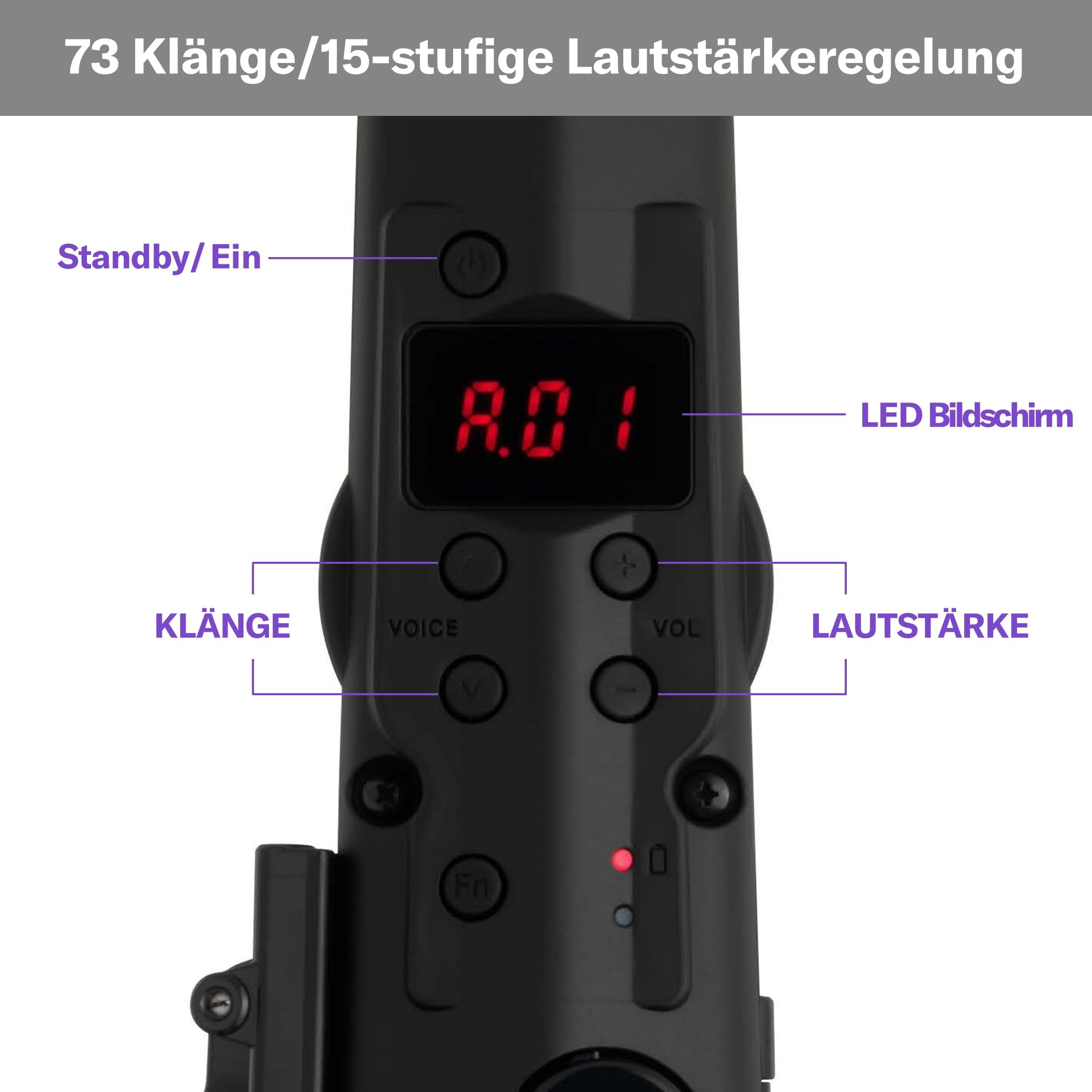 Yamaha YDS-120 Digitales Saxophon - mit 56 authentischen Saxophon Klängen, Atemsensor, Lautstärkeregler, USB- und Kopfhöreranschluss. Die perfekte Verschmelzung akustischer und digitaler Technologien.