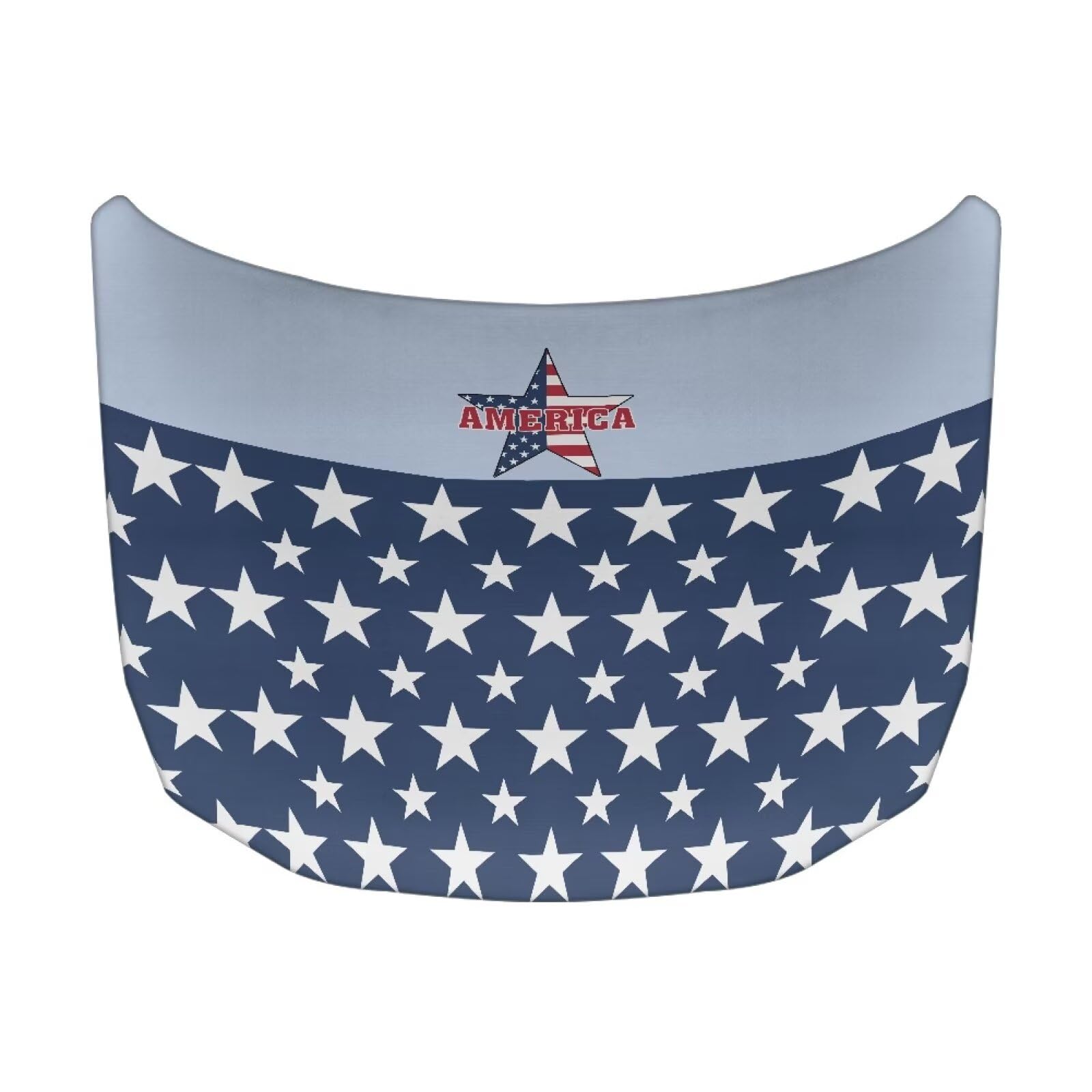 Car Hood Cover Polyester Elastic Fabric Protector for Car Hood Waterproof Automotive Accessories for Most Automotive Sedans Pickup Trucks SUVs(Five-Pointed Star Flag Design)