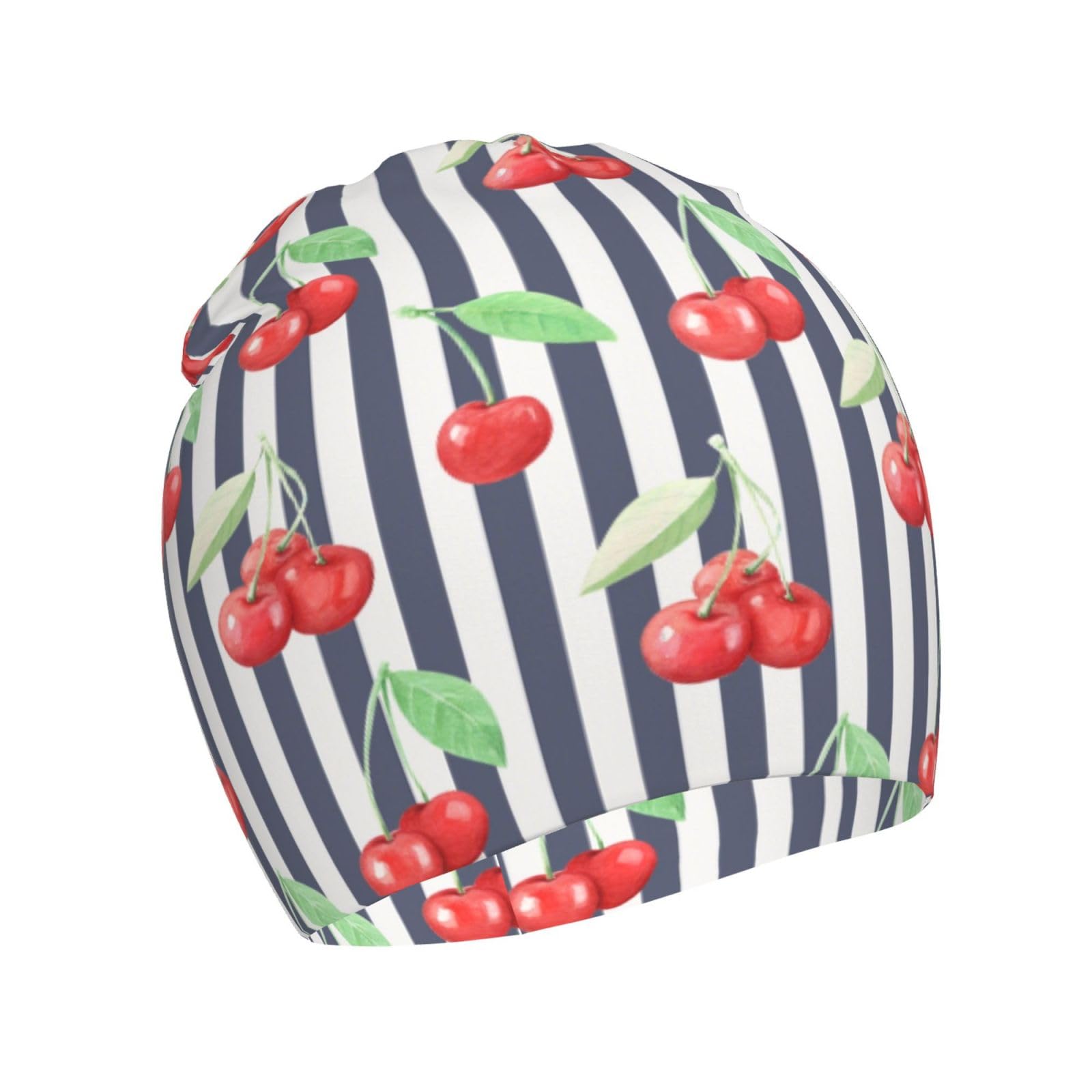 Rqzwdq Cherry Fruit Pattern Kids Beanie Hats Warm Knit Beanie Cap Skull Caps Gifts Decor for Boys Girls