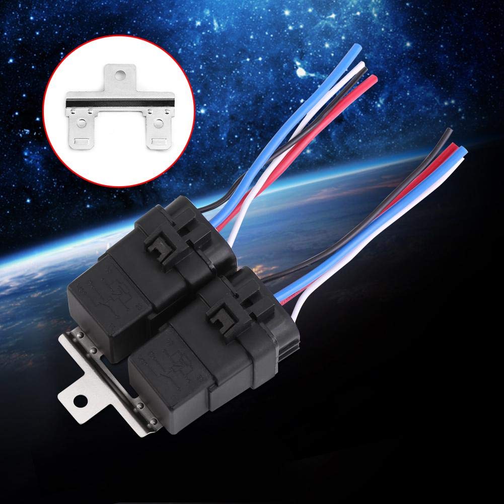 40A Relay Kit DC 12V 40A - 4 Pin Sealed Automotive Relay With Base For ...