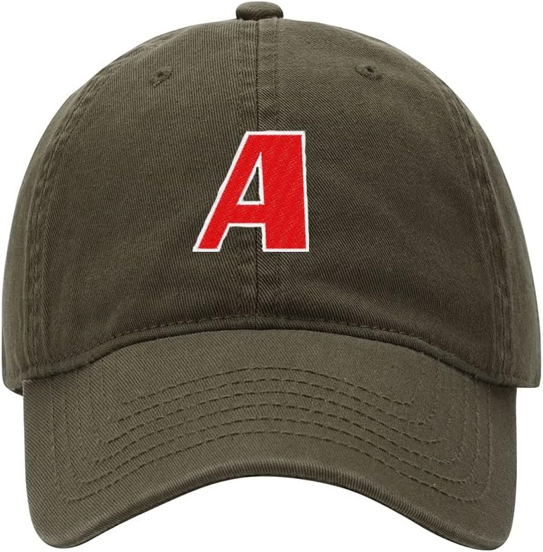 Baseball Cap Men Handsome Letter A Embroidered Washed Cotton Dad Hat Baseball Caps