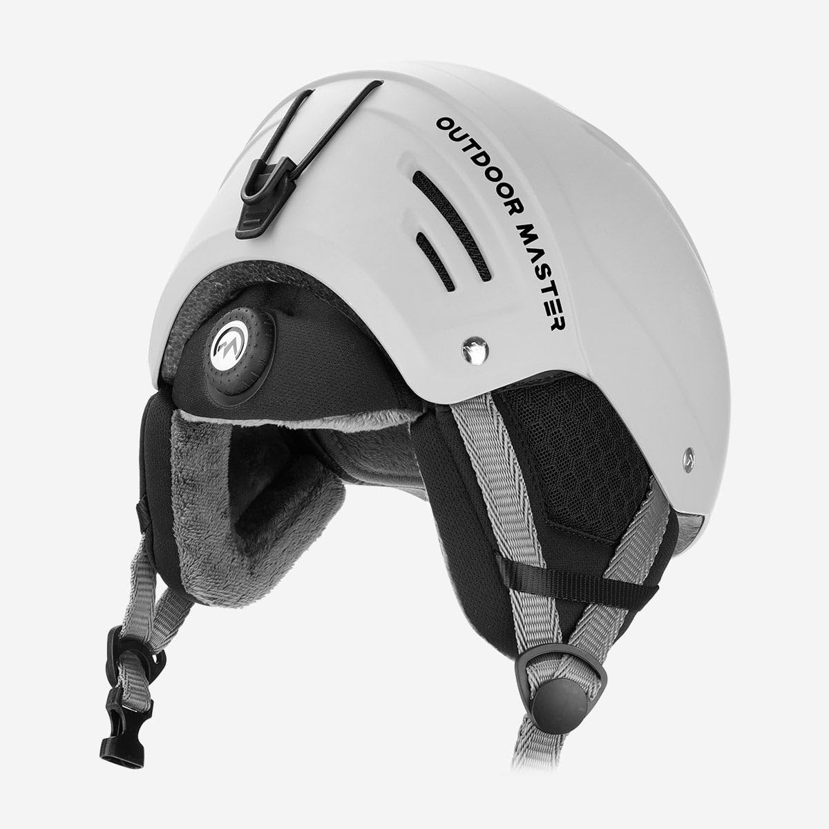 OutdoorMaster Casco Sci Uomo/Donna Modello Kelvin II, Con14 Canali di Ventilazione e Sistema di Regolazione a Rotella, Fodera Rimovibile, Certificato ASTM, per Sci e Snowboard