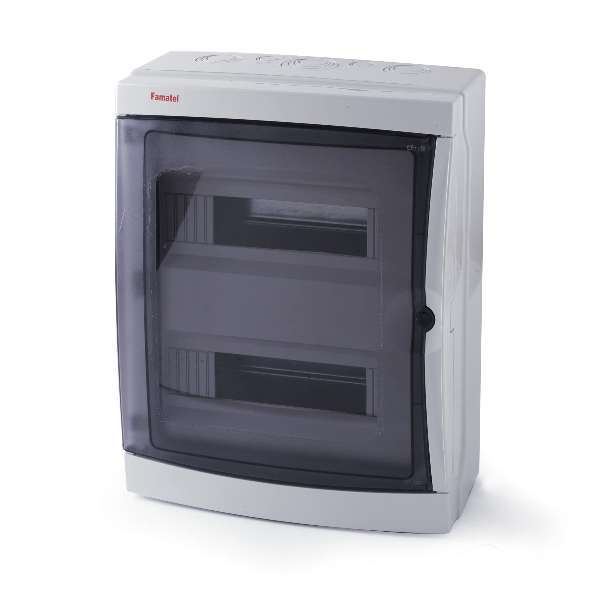 FAMATEL Armoire Acqua Surface IP65 | 26 éléments | 409 x 307 x 150 mm | Porte transparente