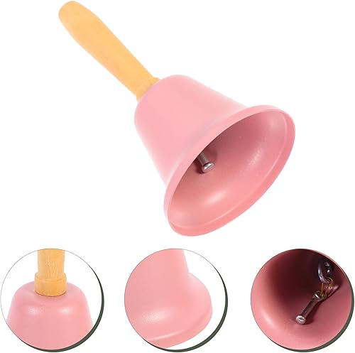 Miniatura 8 de NOLITOY Campana de mano ruidosa, campana de llamada de mano de hierro, campana de cena de 2.6 in, alarma para adultos, hogar, fiesta, restaurante,