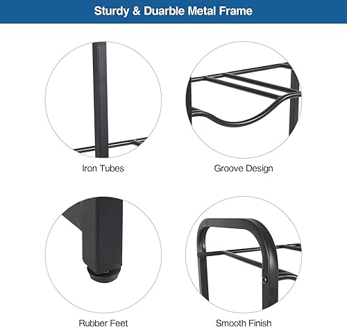 Miniatura 3 de Soporte para botellas de agua de 5 galones, estante para botellas de agua de 4 niveles para 8 botellas, estante de organización y almacenamiento
