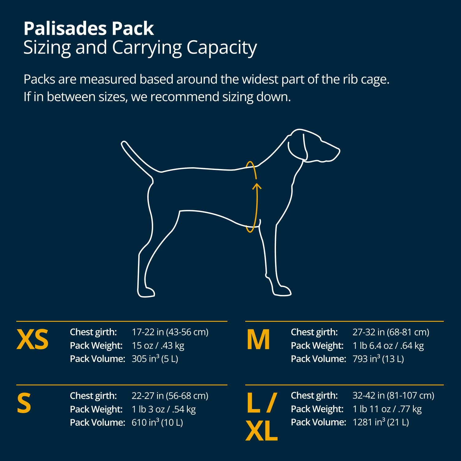 RUFFWEAR Palisades – Sac modulaire pour chien et sac de voyage, sac à dos léger pour randonnée et promenade avec harnais intégré, taille M, lac glacier