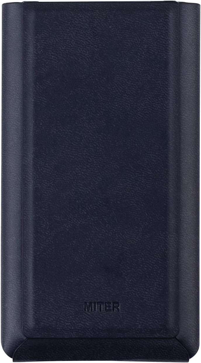 MITER Handcrafted PU Leather Case for Sony Walkman NW-ZX707 ZX706 ZX700 – Premium Italy PU Leather, Steel Frame Protection, Made in Korea (Black)
