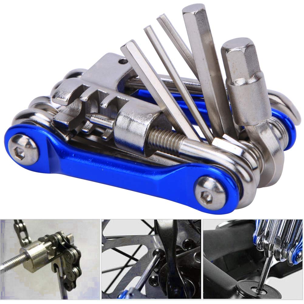 11 in 1 tool, portable bicycle multitool with T25 chain cutter, for mountain bikes Bicycle Repair Hardware Tools And Supplies Bicycle Repair Hardware Tools