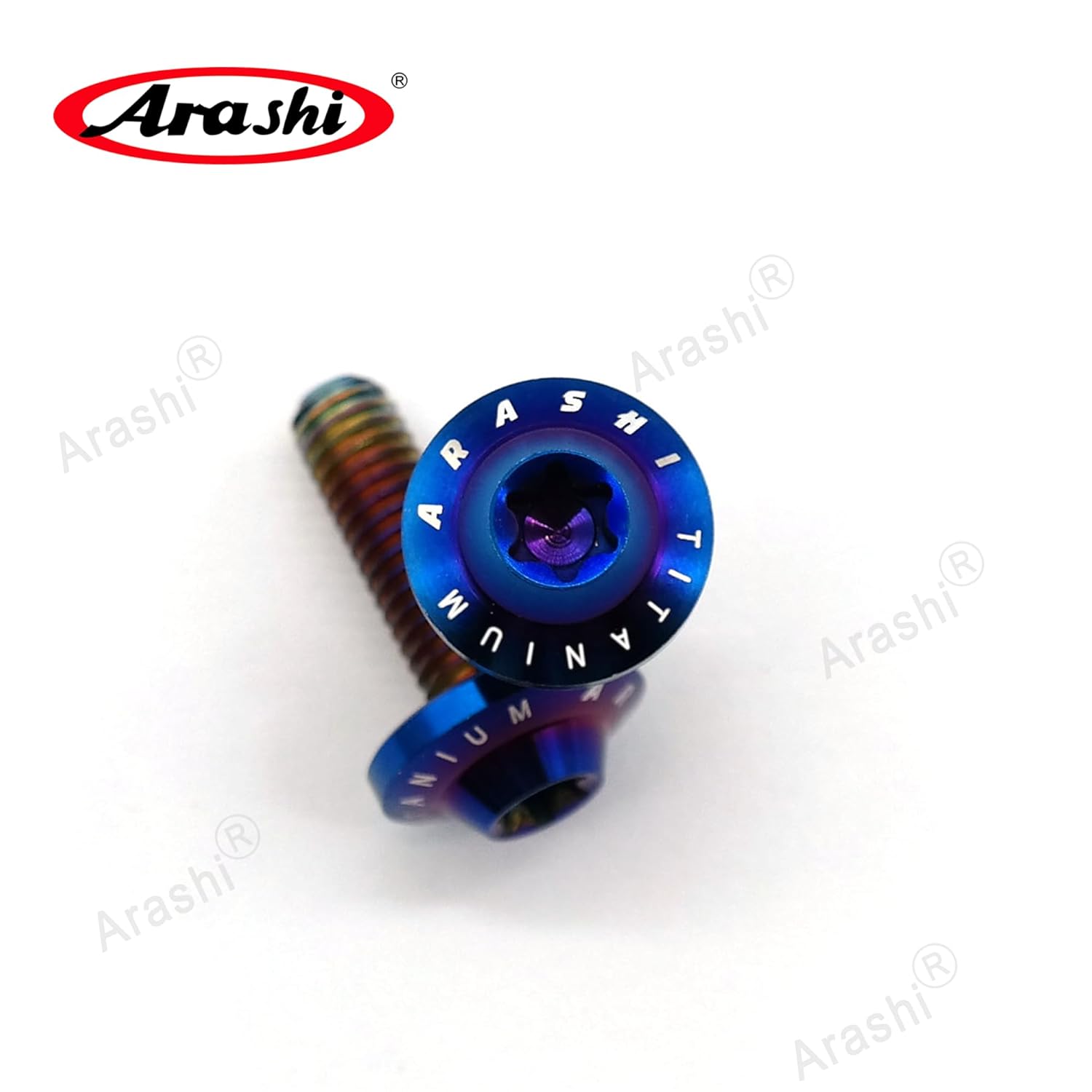 Arashi 12 Pcs M6x20mm Titanium Alloy Front Brake Disc Rotors Mounting Bolts Screws for CB400 CBR600RR VFR800 CBR929RR CBR954RR CBR1000RR XLV1000 VTR1000 CRF1000L CRF1100L GL 1500 1800