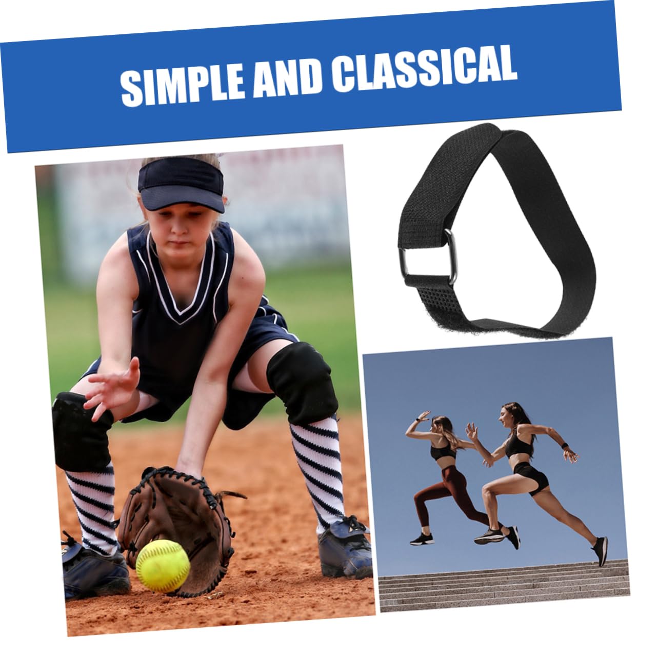 YARNOW Leggings De Béisbol Correas De Repuesto para Espinilleras Elástico Espinillera para Deportes Espinillera De Seguridad Mezcla De Nailon Y Poliéster Black