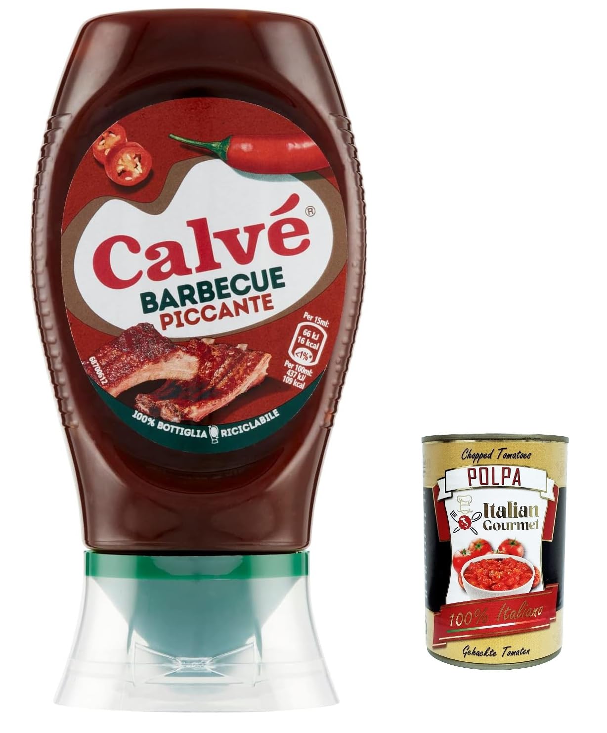 12 salsa salsa piccante, salsa de barbacoa picante, ideal para carne a la parrilla y no a la parrilla, 250 ml + polpa italiana gourmet 400 g