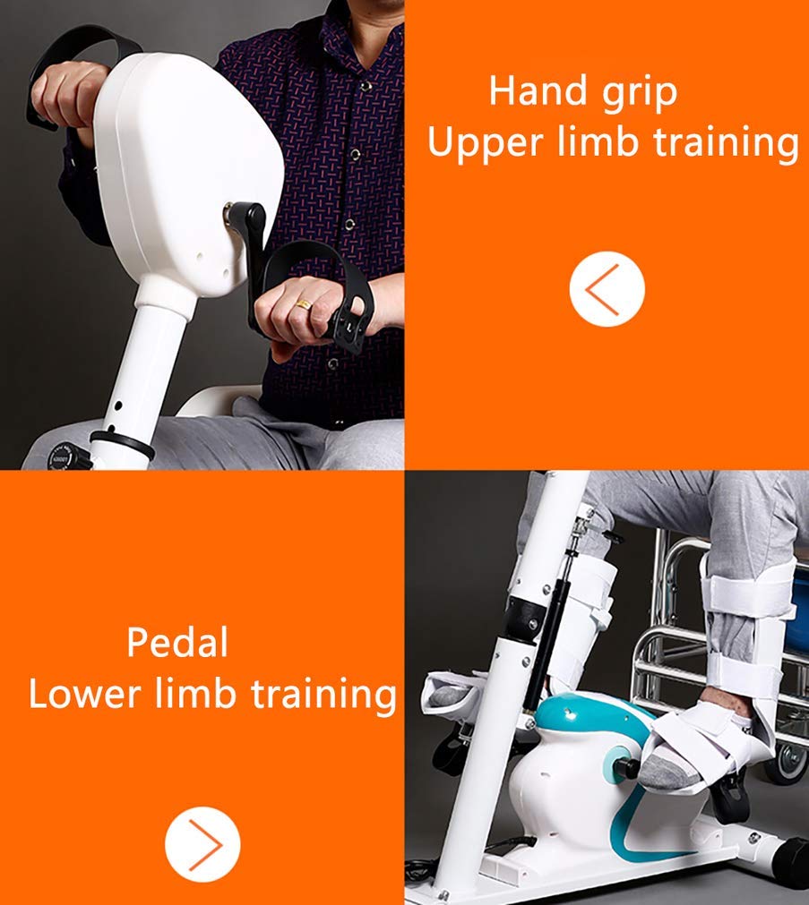 Generico Electronic Pedal Trainer - Esciser per Terapia Fisica e Riabilitazione - Bike di Fitness stazionario per Il Recupero dell'ictus e Supporto per Handicap - modalità spasmo da 70 W