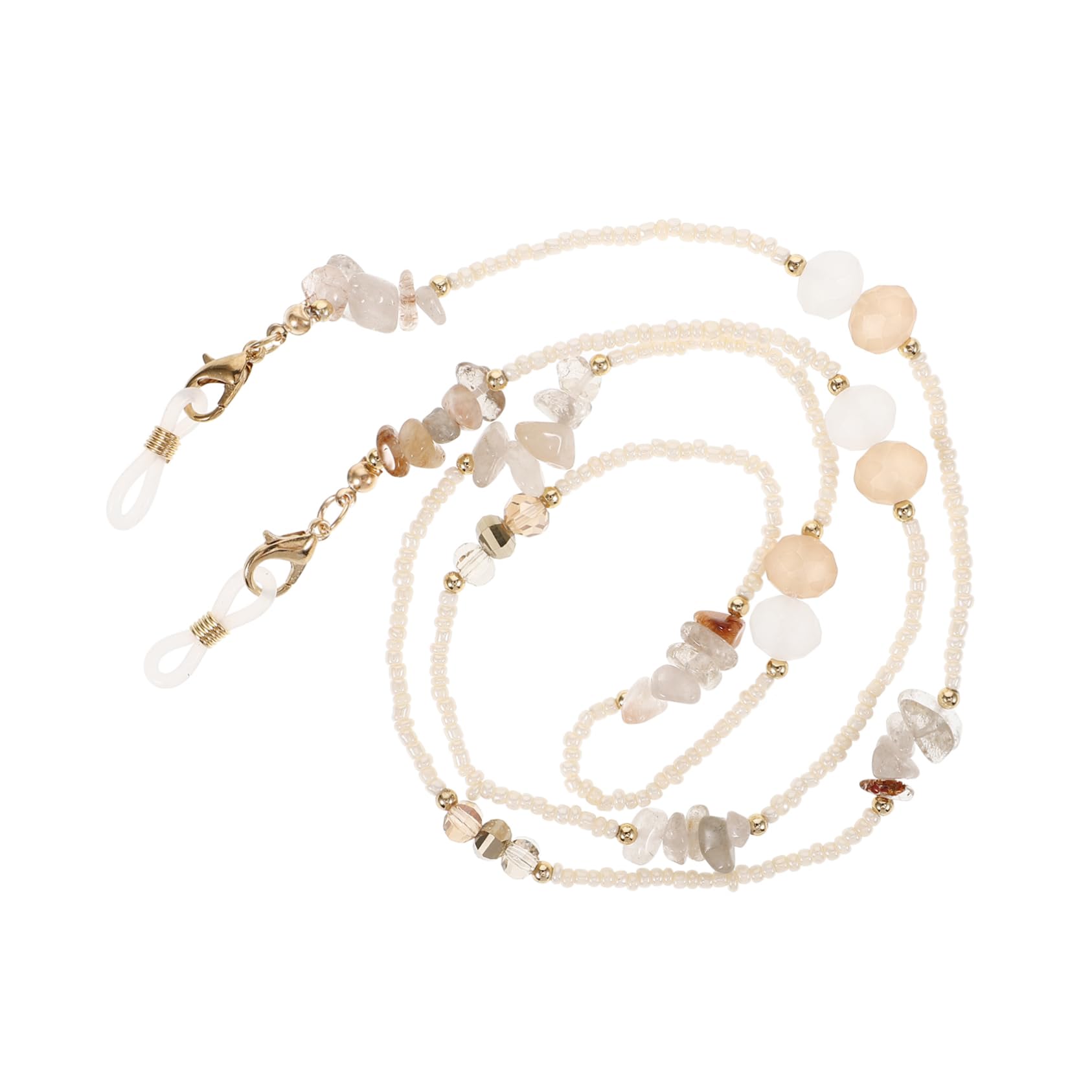 LIFKOME 2Pcs Occhiali Di Cristallo Catena Occhiali Da Sole Catene Per Le Donne Catena Per Occhiali Catena Di Per Gli Occhi Maschera Collana Catena Di Perline