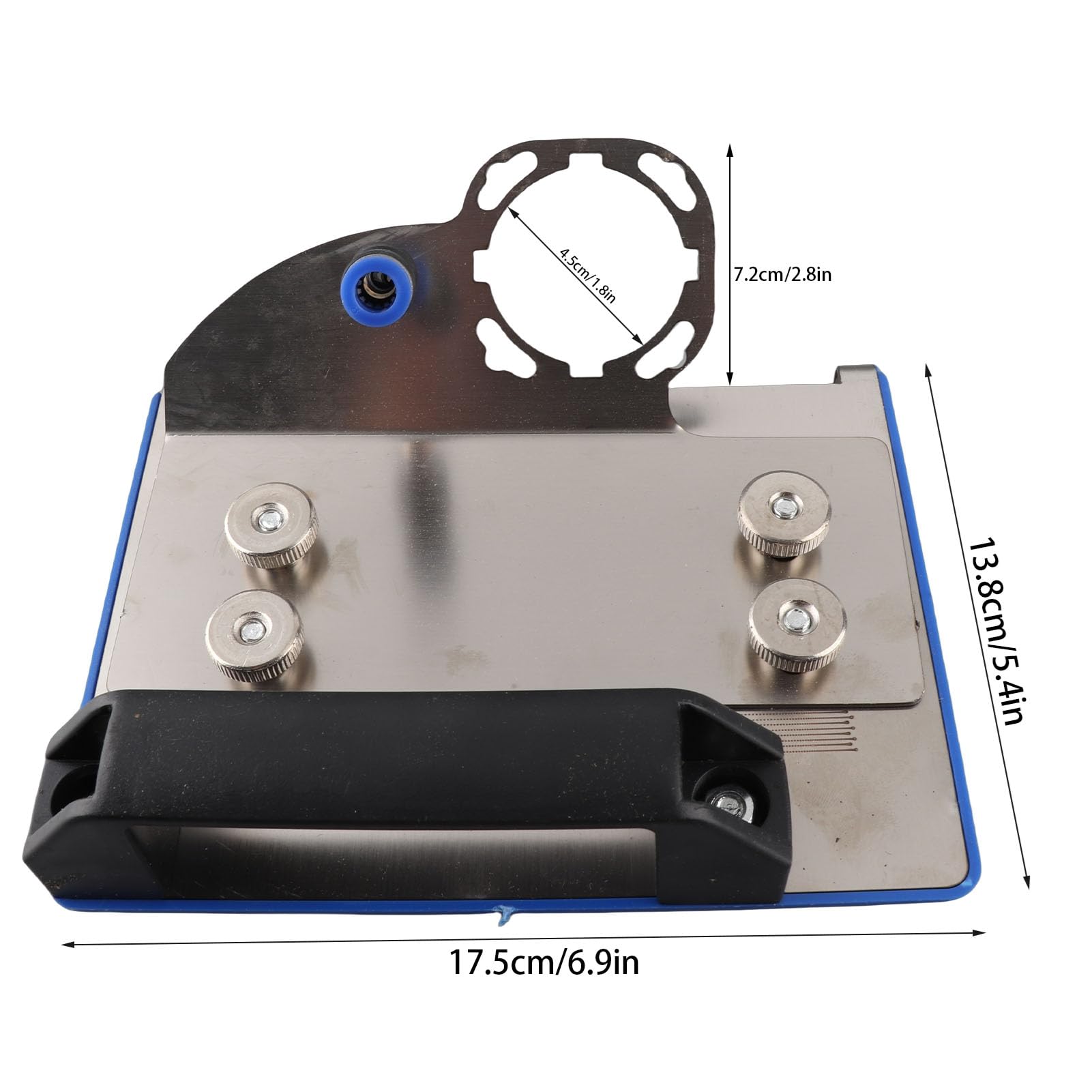 Soporte para Amoladora Angular para Corte de Chaflán de Azulejos de 45°, Soporte para Amoladora Angular de Acero Inoxidable con de Sujeción Seguro, Soporte Fijo para Rectificado