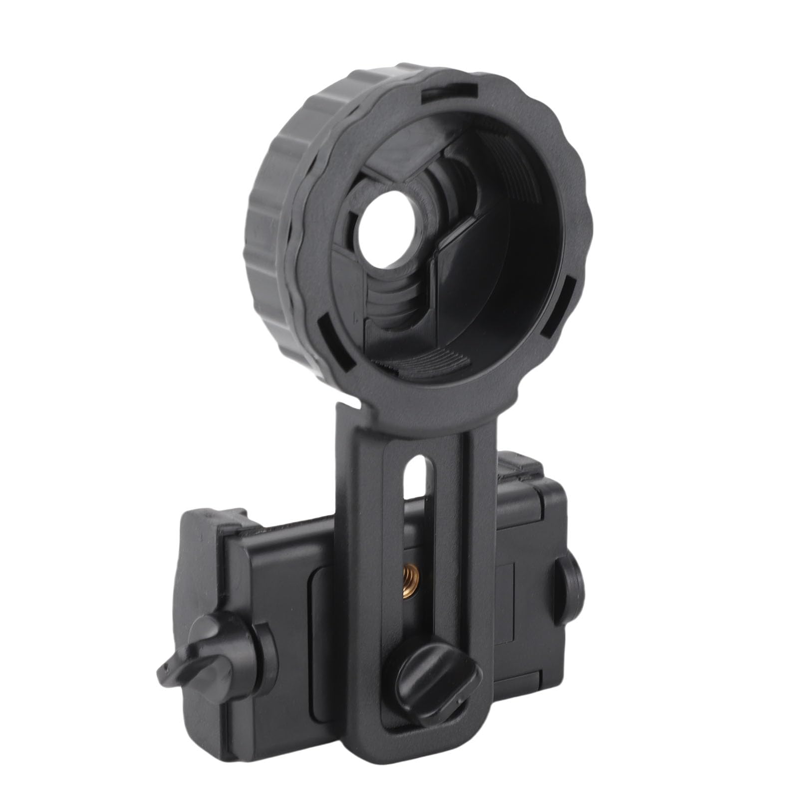 Universal Cell Phone Adapter Mount for Binocular Monocular Telescope Microscope, Easy Alignment with Smartphone Camera, Large Knob Locking, Soft Sponge Material, Suitable for
