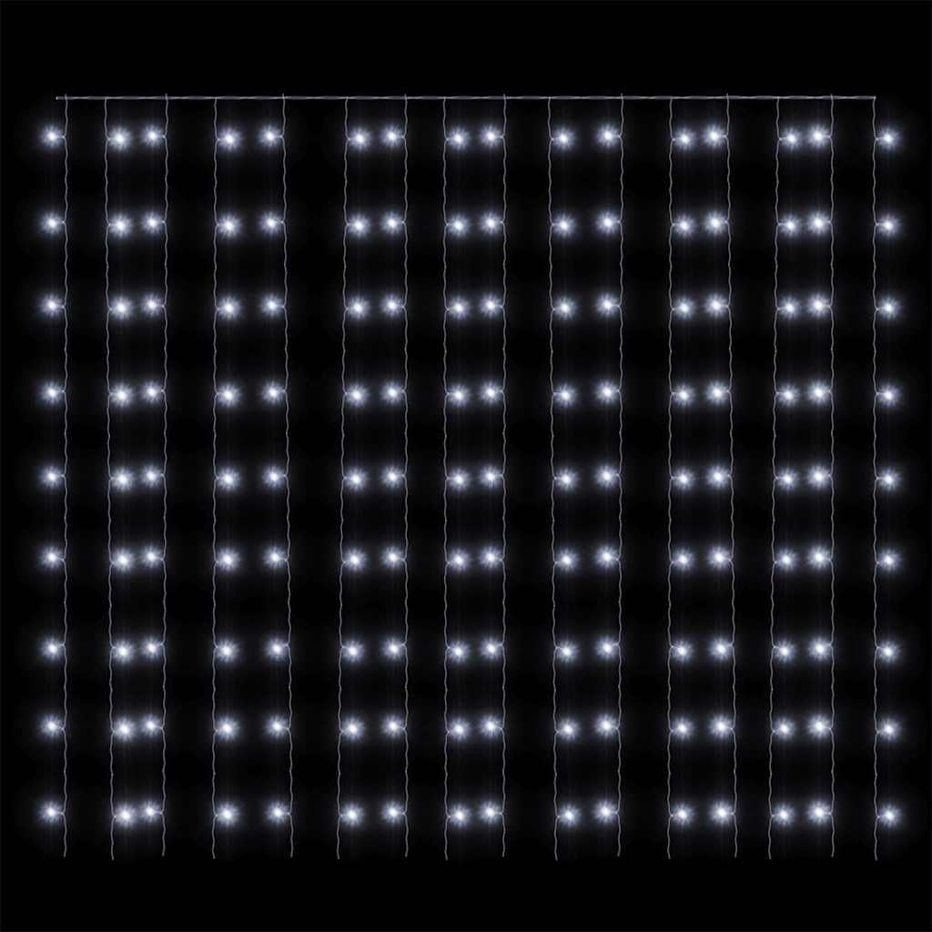 HaoChrymec Tenda luminosa con 300 LED a 8 modalità, bianco freddo, 3 x 3 m