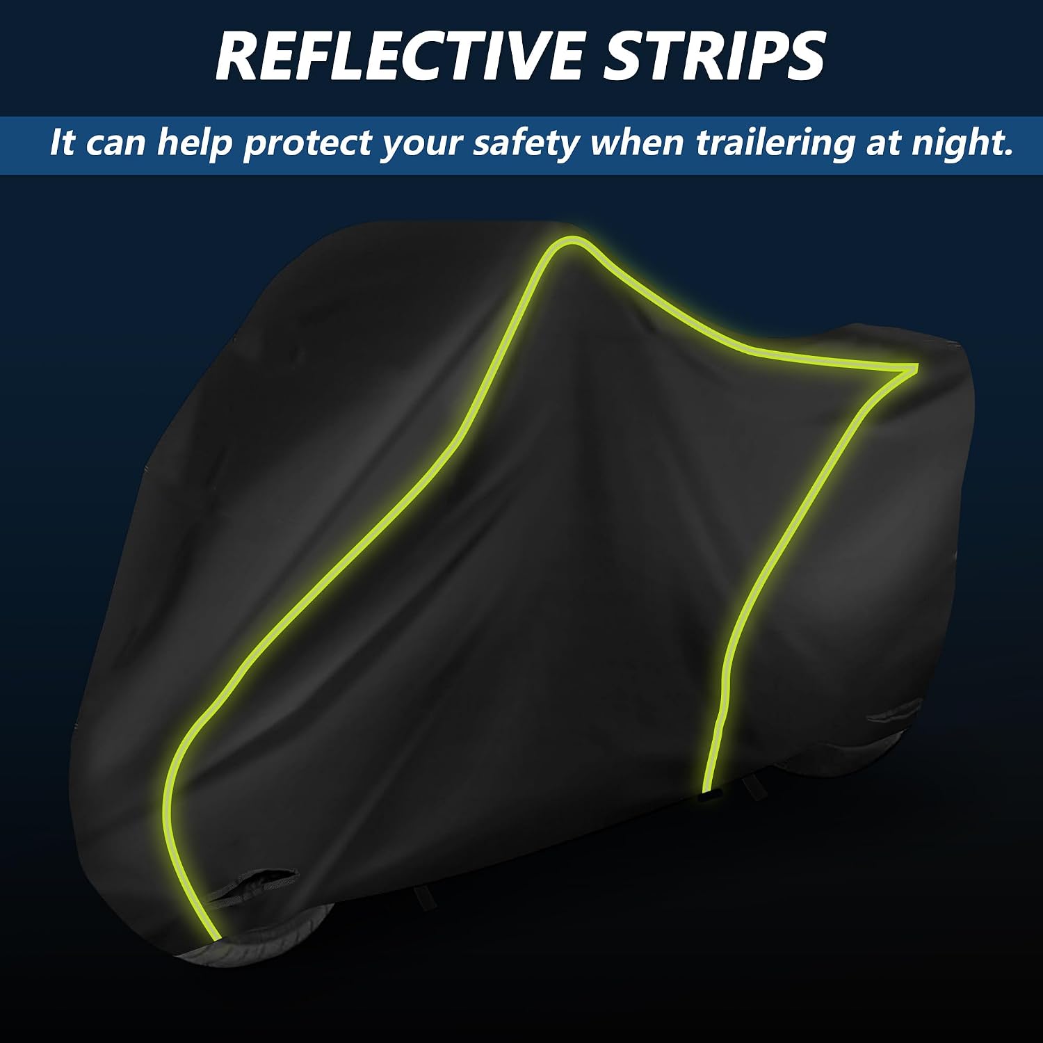 X AUTOHAUX 295cm/116 Motorcycle Cover Waterproof for Harley-Davidson Tri Glide Ultra for Can-Am Spyder RT/Spyder F3 Outdoor Sun Dust All Weather Protection Motorbike Cover Black